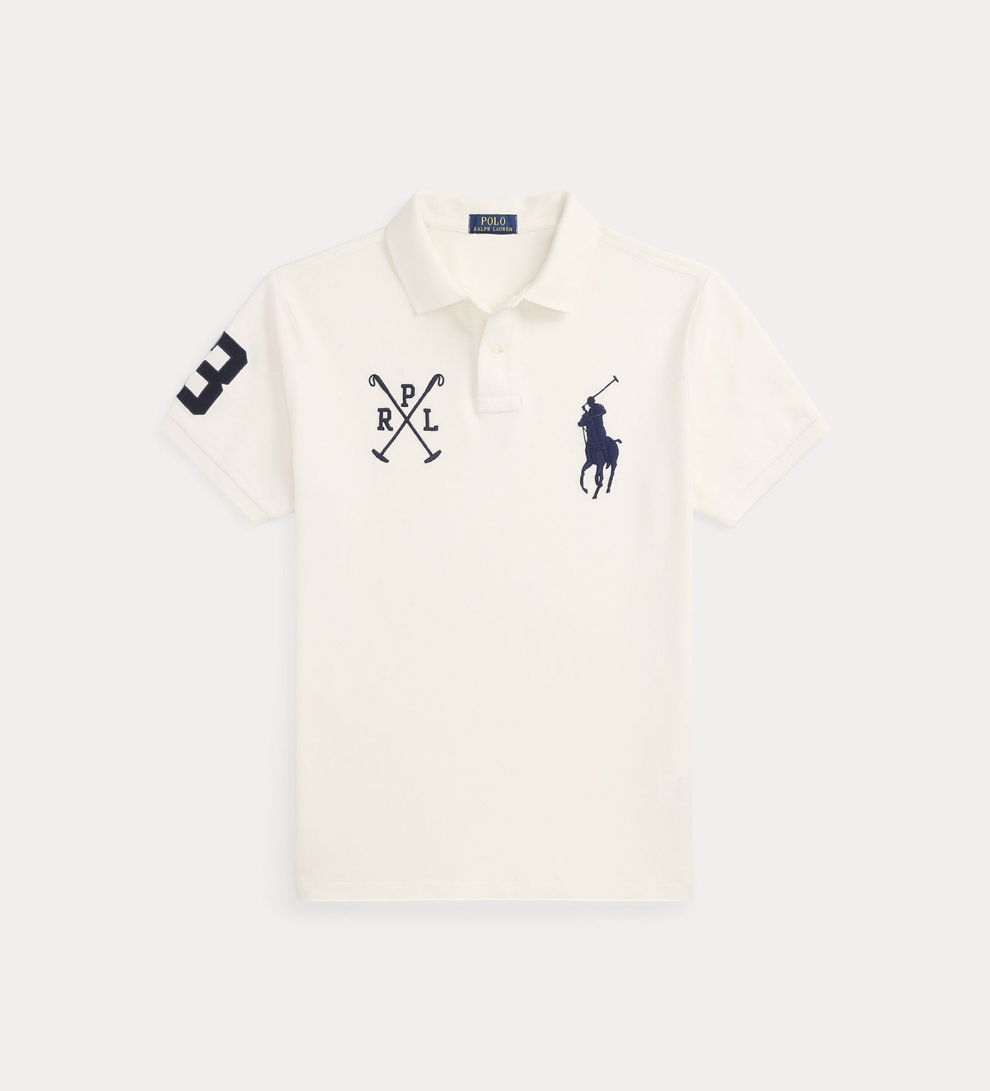 Ralph Lauren Skinny Fit Big Pony Polo Blancas Shirt Skinny Fit Big