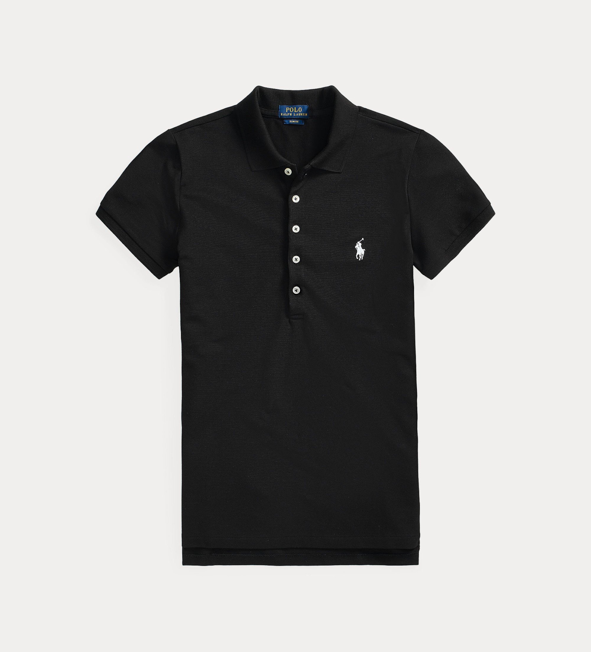 Polo Ralph Lauren Slim fit stretch polo shirt black - Esdemarca