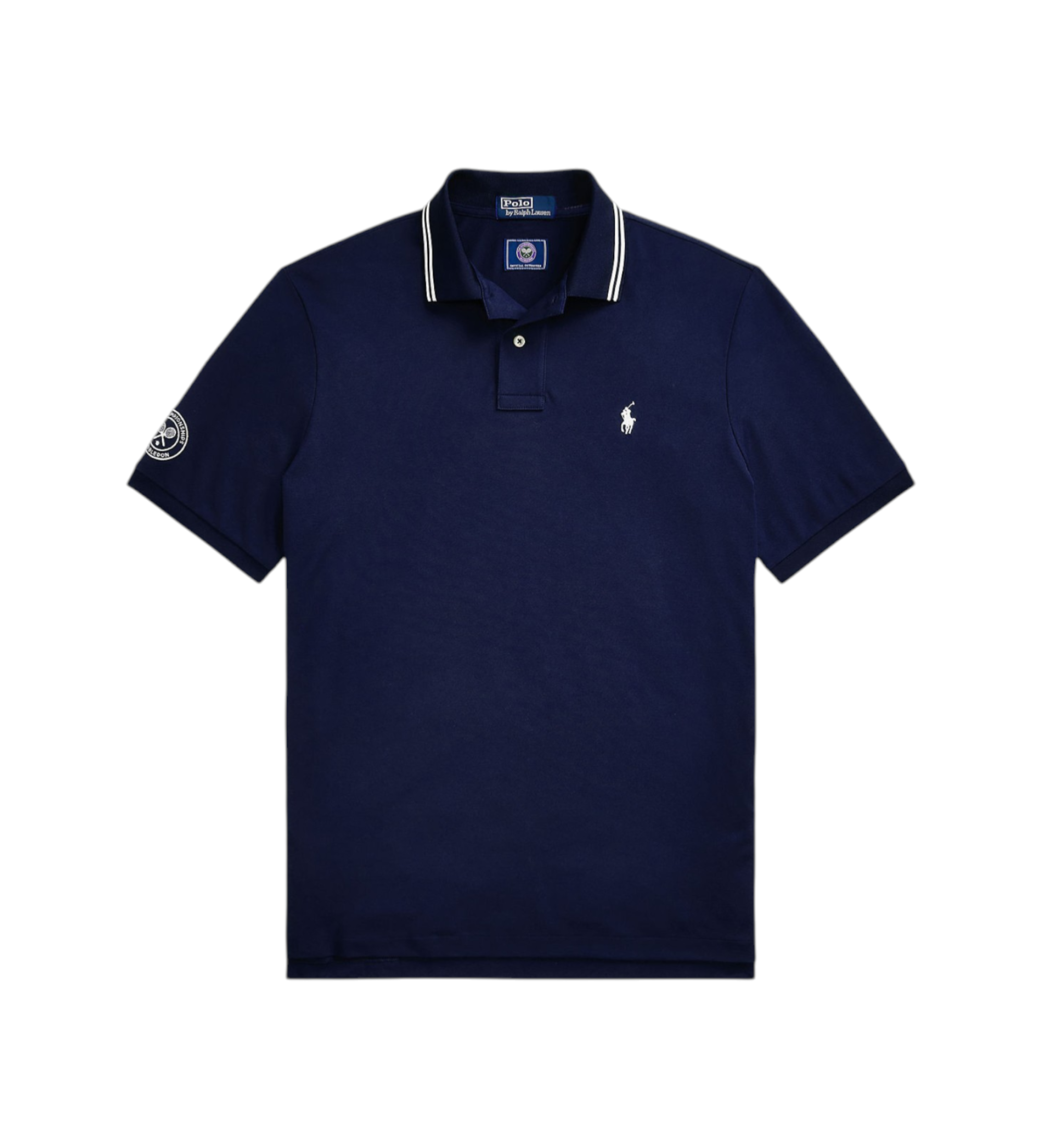 Polo Ralph Lauren Wimbledon navy stretch polo shirt - Esdemarca