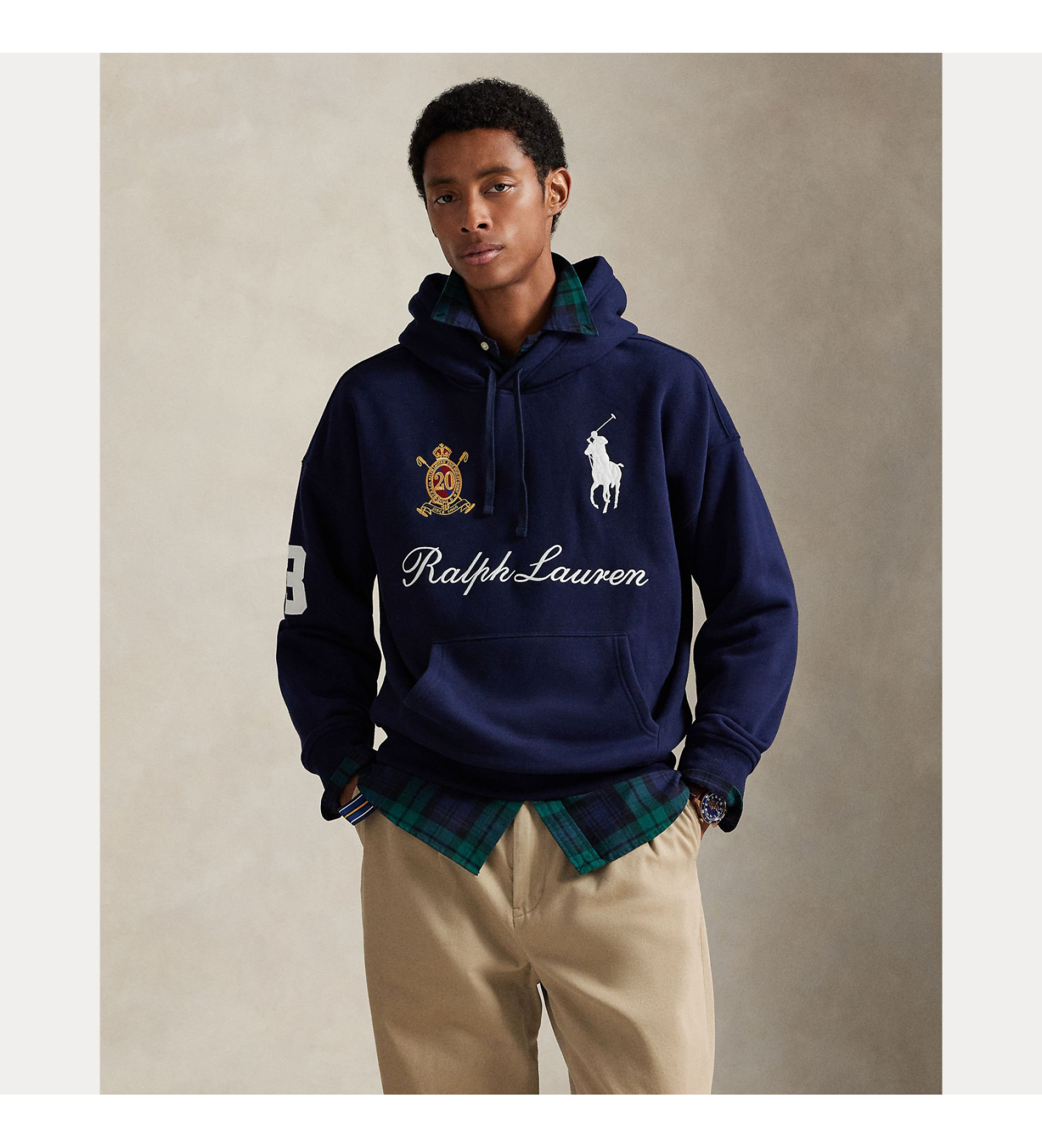 Polo Ralph Lauren Sweat-shirt Big Pony 20th Anniversary bleu Polo Ralph Lauren Sweat-shirt Big Pony 20th Anniversary bleu