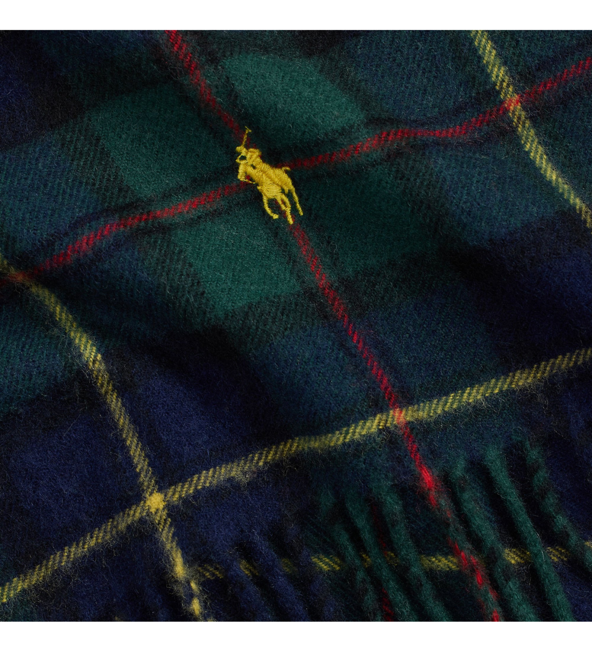 Polo Ralph Lauren Bufanda de lana de cordero y cachemira verde Polo Ralph Lauren Bufanda de lana de cordero y cachemira verde