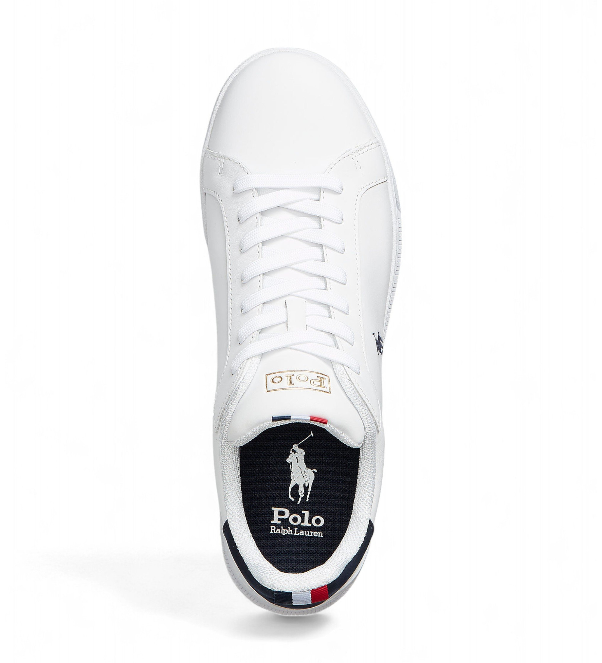 Polo Ralph Lauren Heritage Court II white leather sneakers - Main Image
