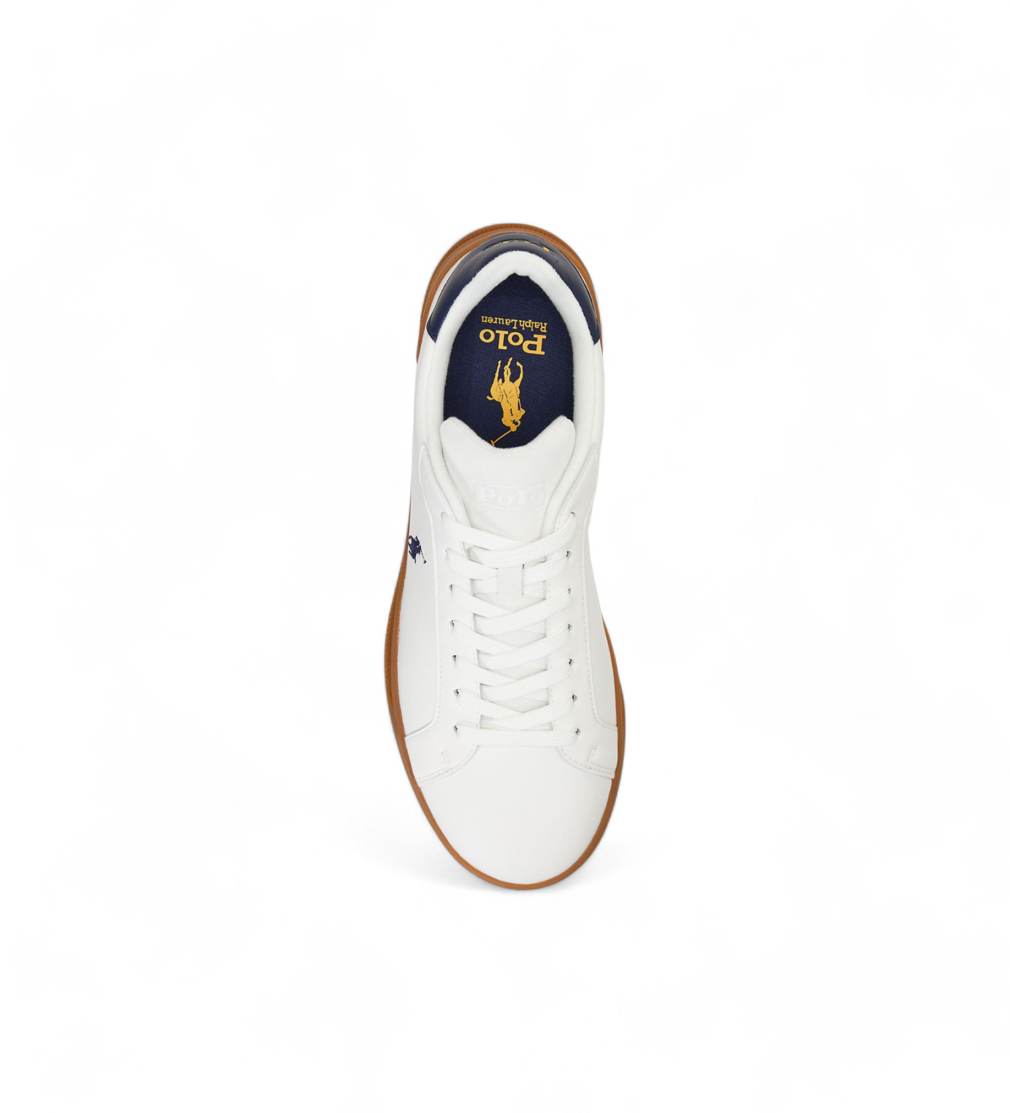 Polo Ralph Lauren Hrt Crt Ii sapatos de couro branco Esdemarca