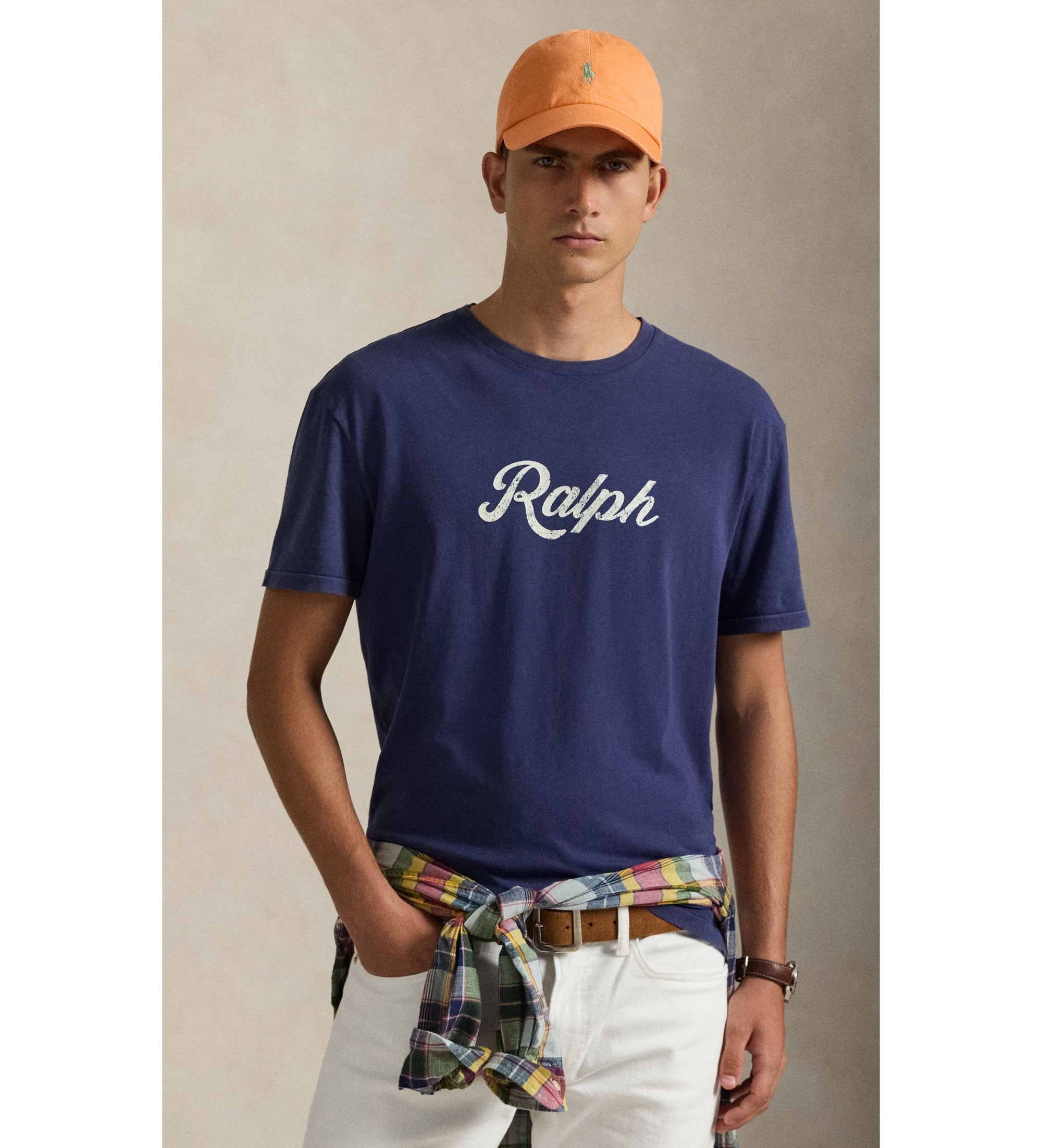 Polo Ralph Lauren Marineblå t-shirt med Ralph-logo