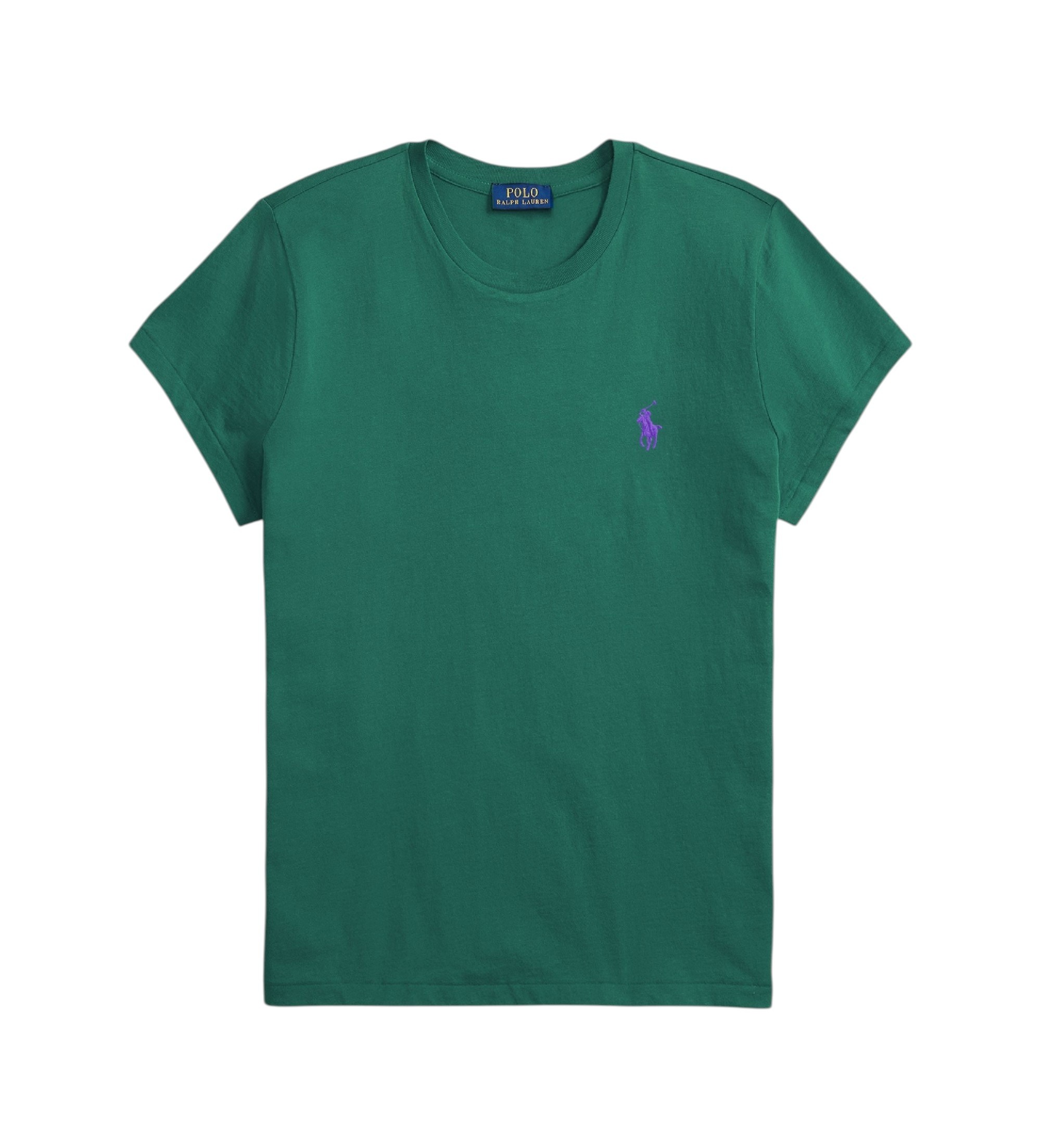 Polo Ralph Lauren Zielona koszulka z dzianiny bawe?nianej Classic Fit