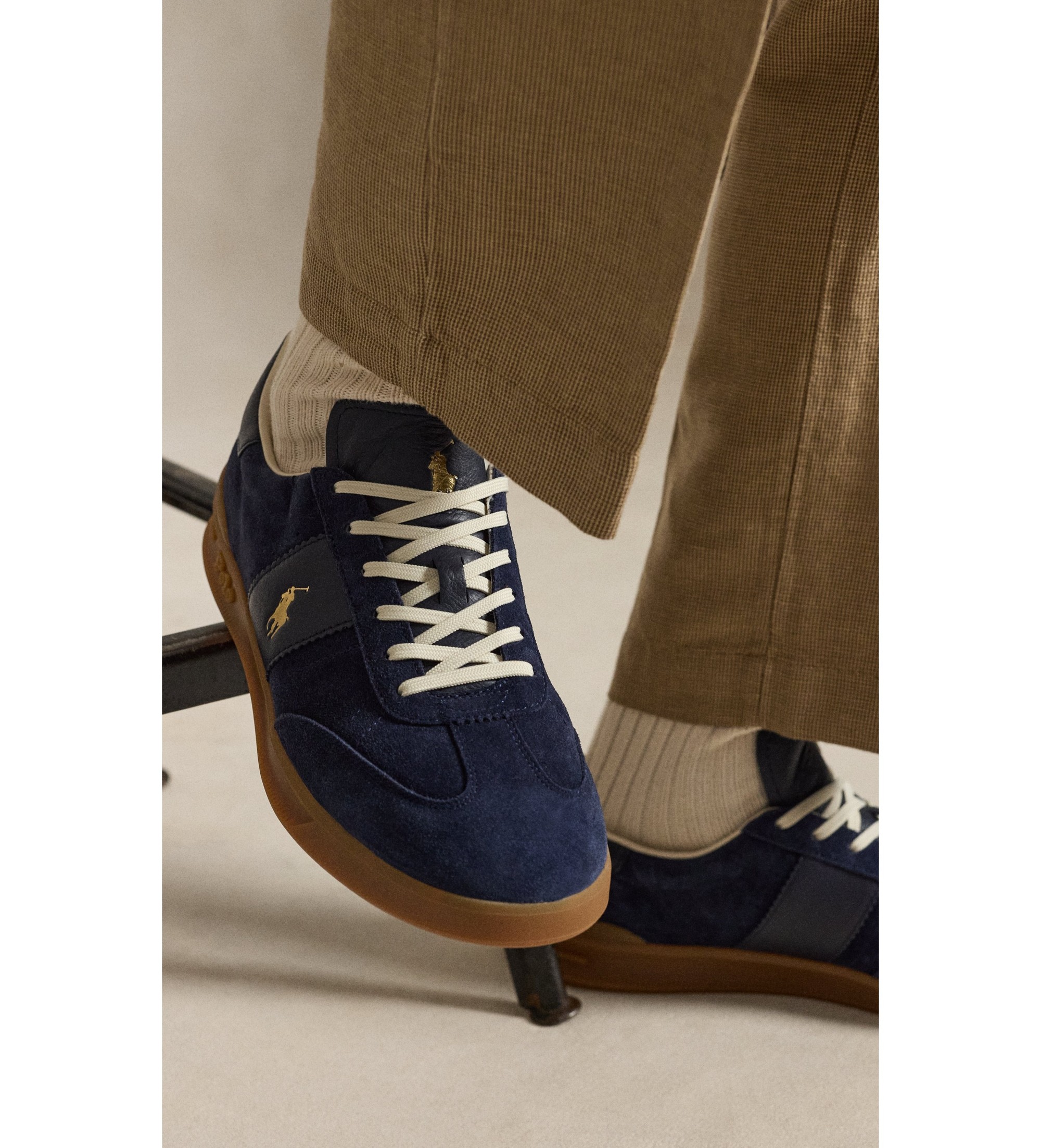 Polo Ralph Lauren Baskets en daim Heritage Aera navy
