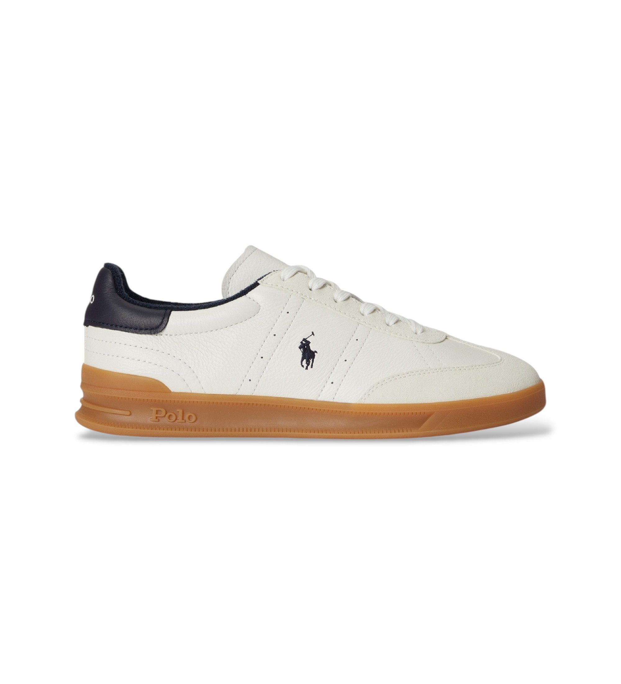 Polo Ralph Lauren Heritage Aera - Baskets en daim blanc cass�