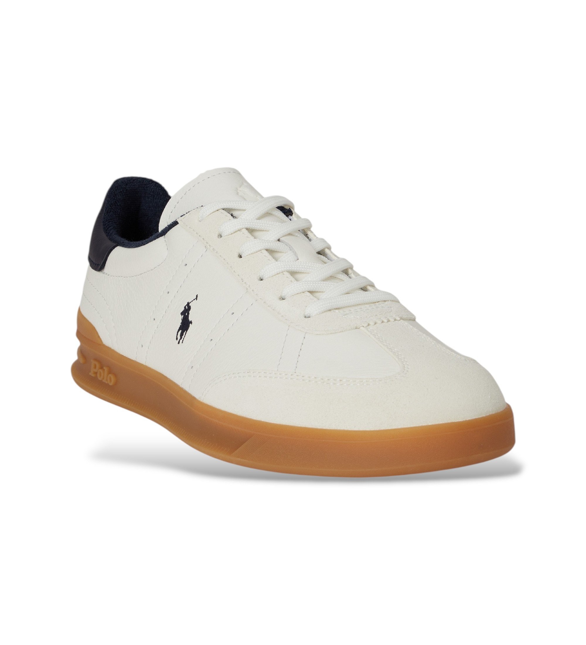 Polo Ralph Lauren Heritage Aera - Baskets en daim blanc cass�