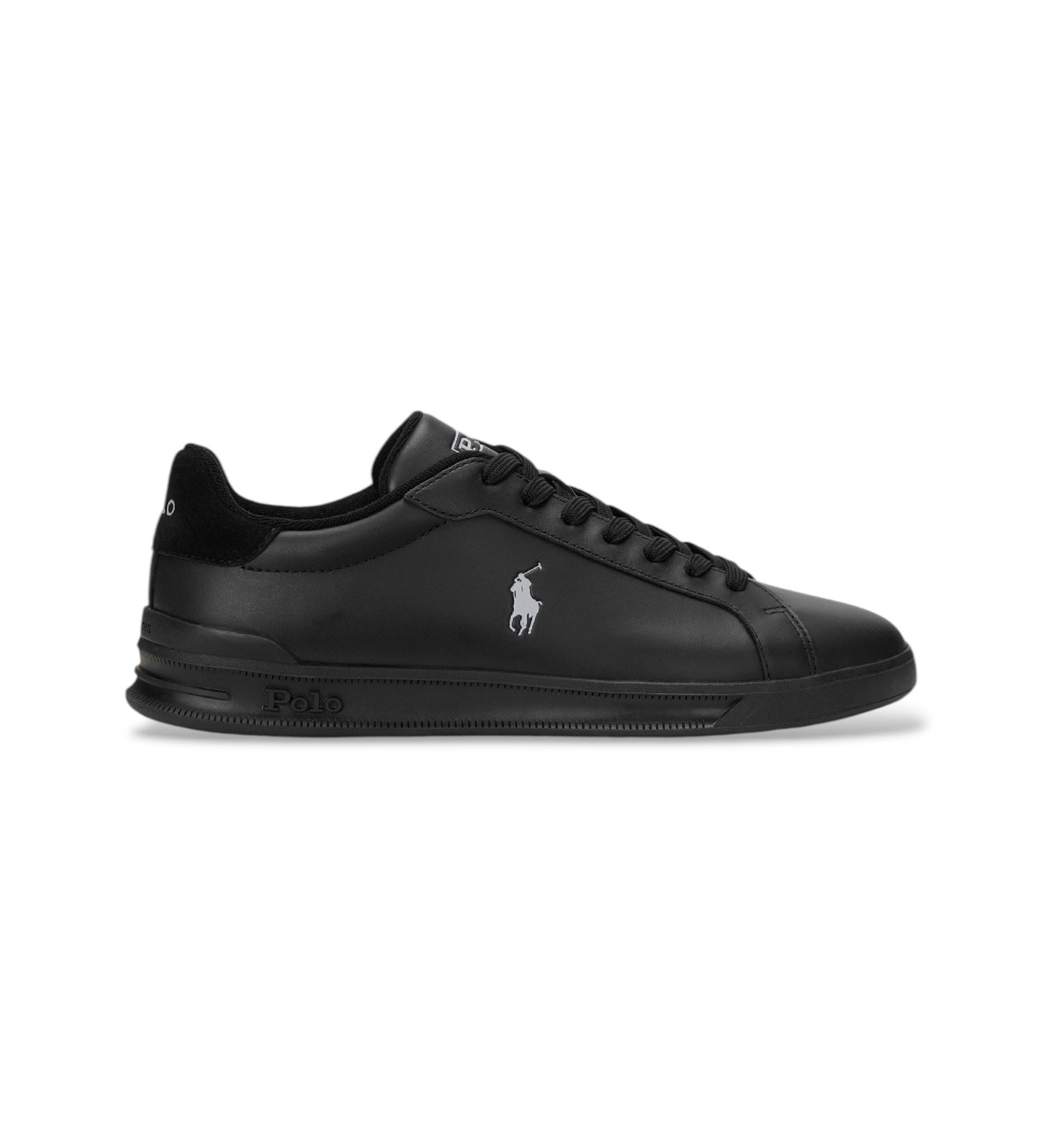 Polo Ralph Lauren Heritage Court II sorte tr�ningssko i l�der
