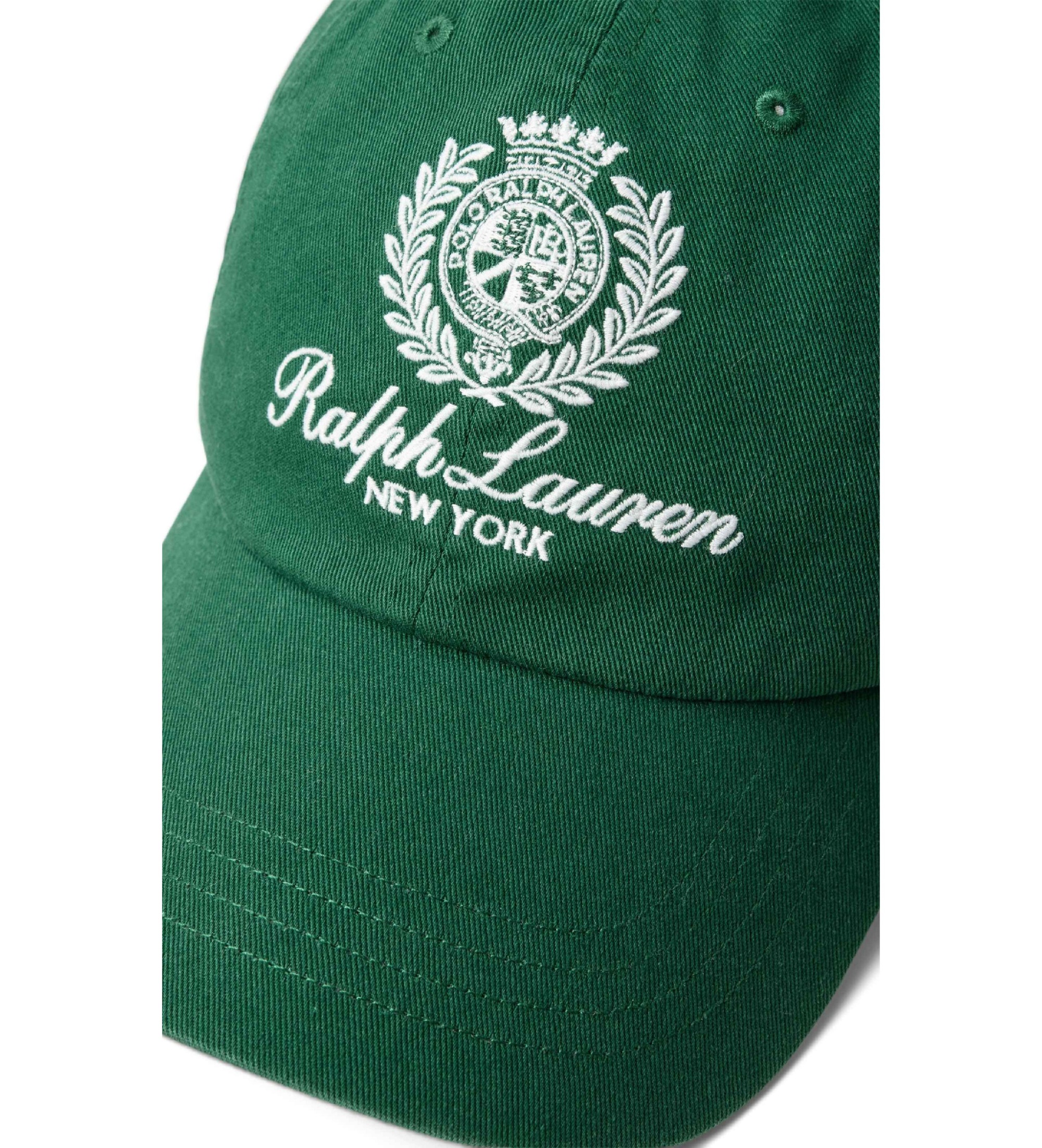 【Polo Ralph Lauren】 710A13274002 cap Polo Ralph Lauren Twill cap with green embroidered crest