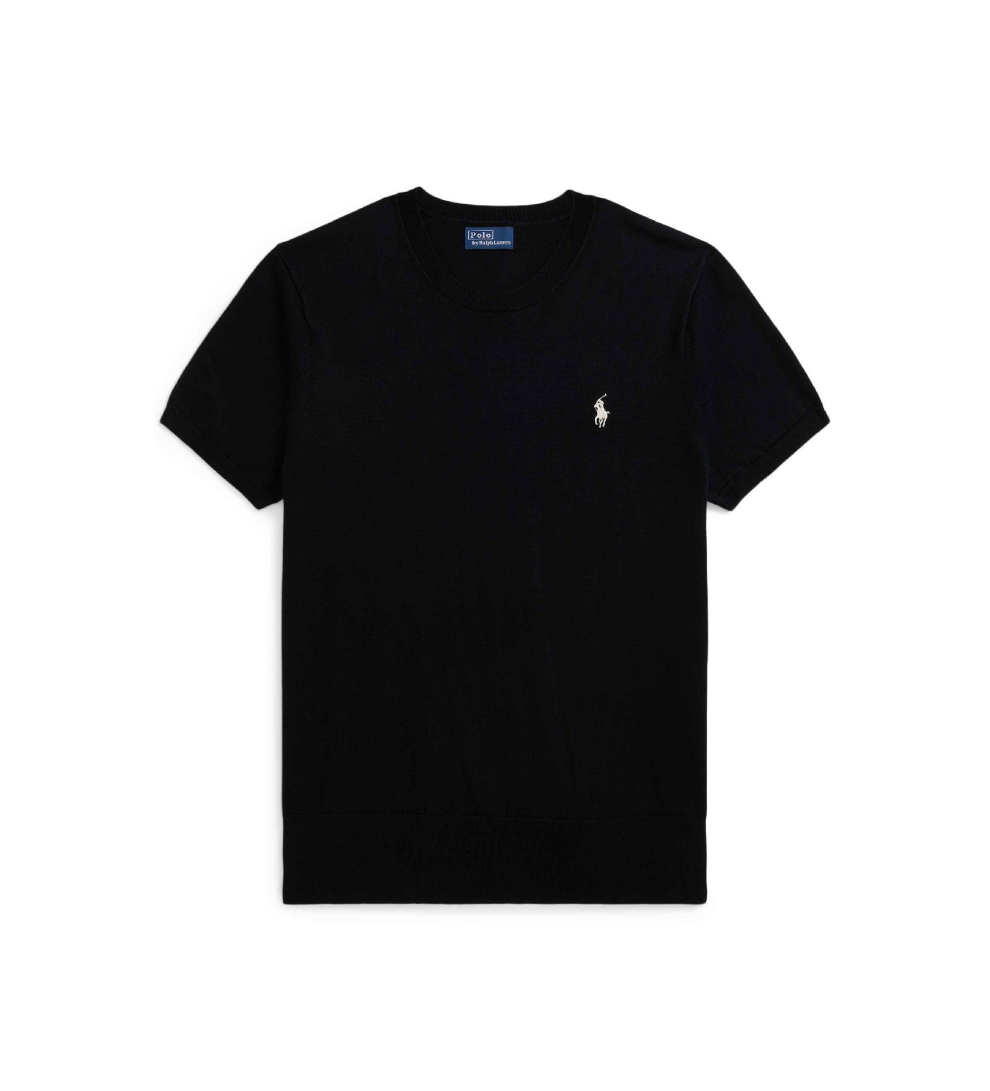 Polo Ralph Lauren Camisola de manga curta com gola redonda preta