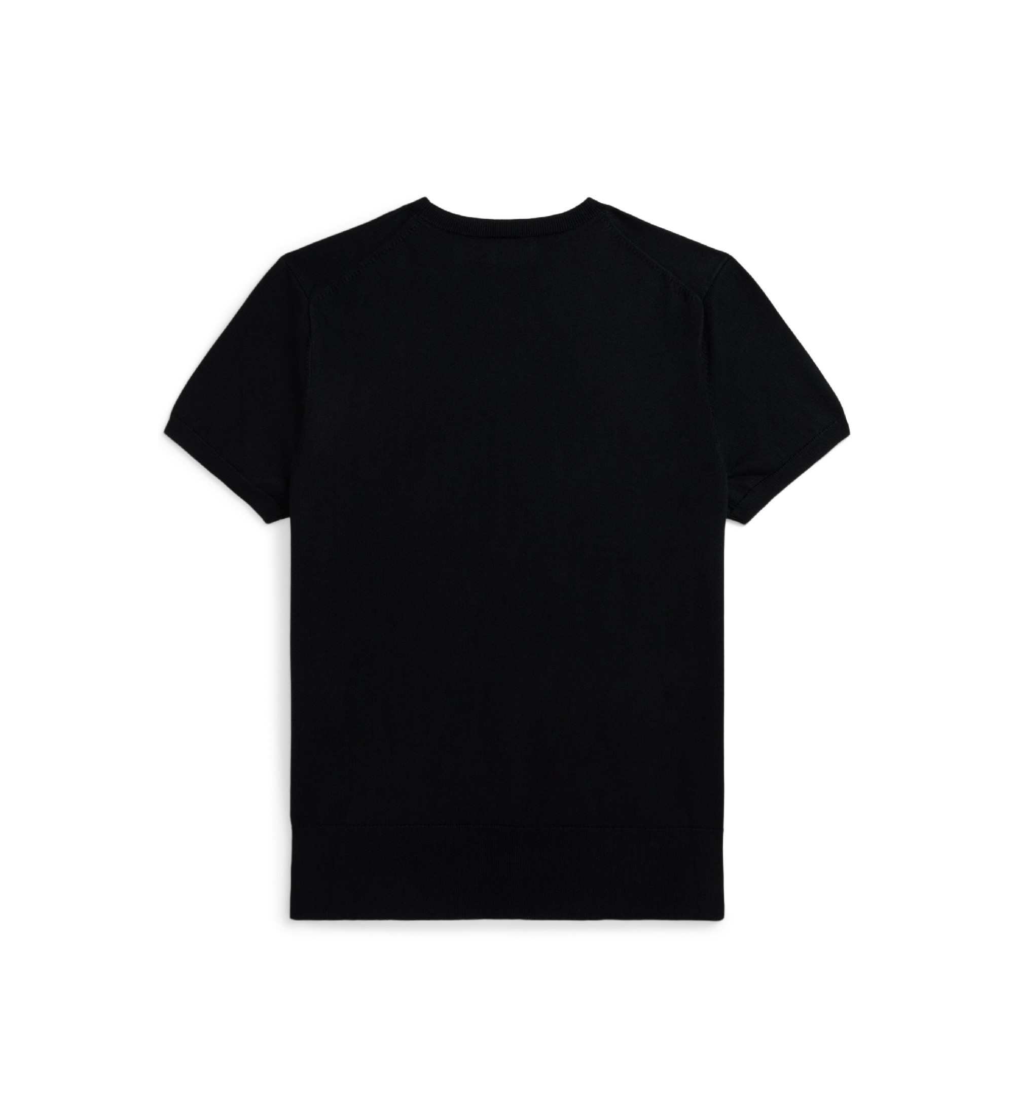 Polo Ralph Lauren Camisola de manga curta com gola redonda preta