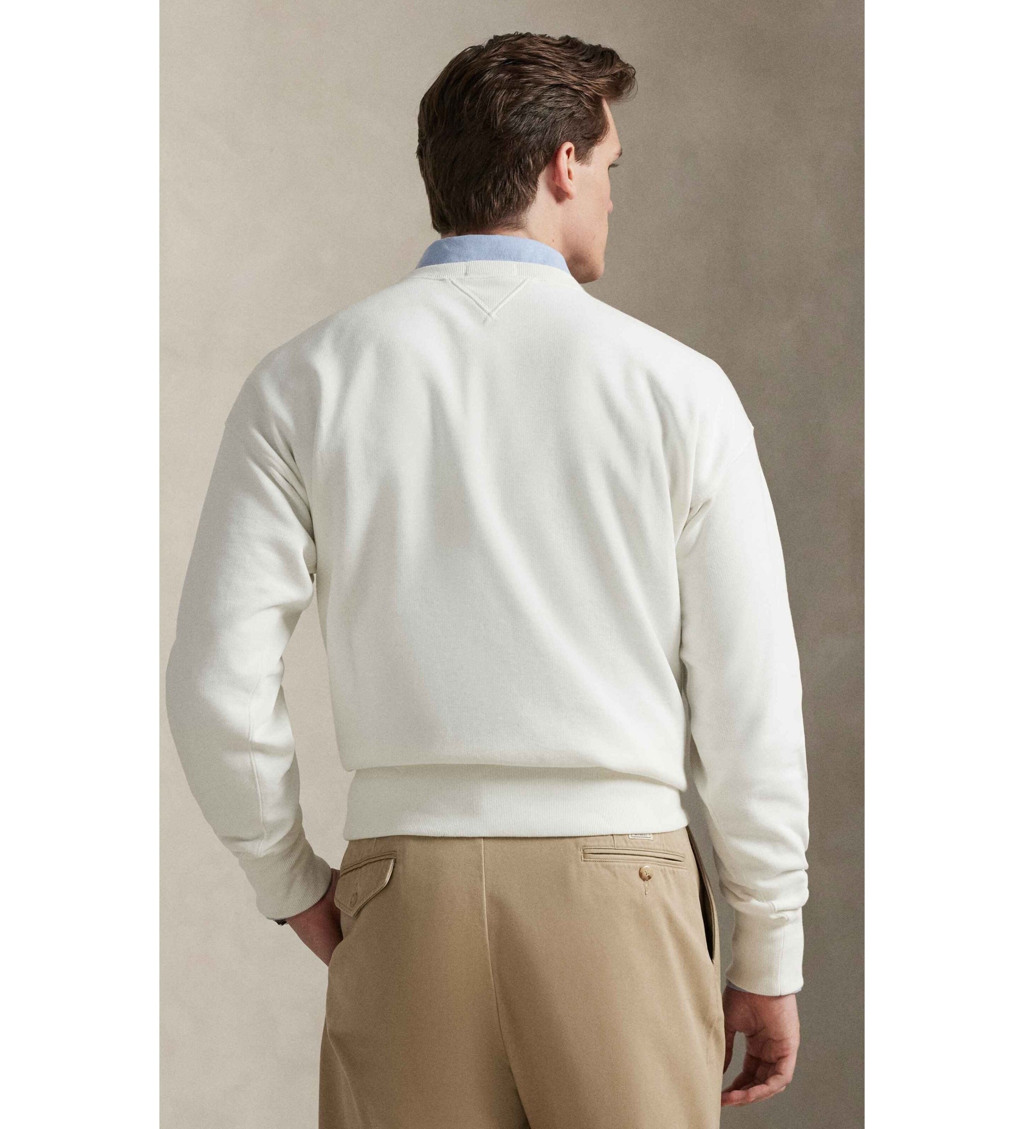 Polo Ralph Lauren Bluza polarowa z grafiką w stylu vintage w kolorze złamanej bieli