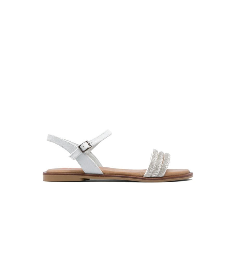 porronet Witte platte sandaal AnahÃ - Esdemarca winkel voor schoenen, mode en accessoires merkschoenen en merksneakers