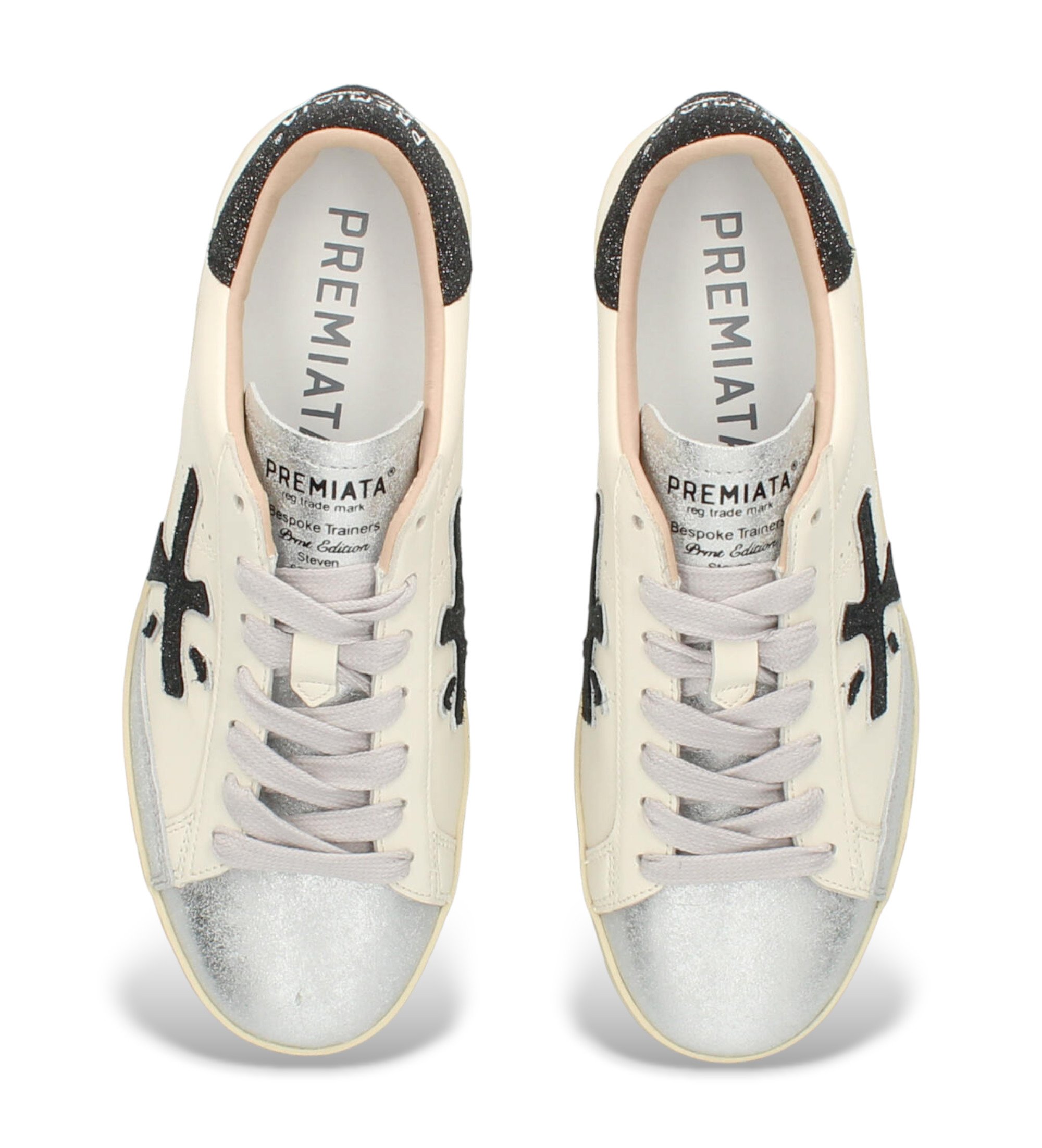 Premiata Stevend usnjene superge bele barve