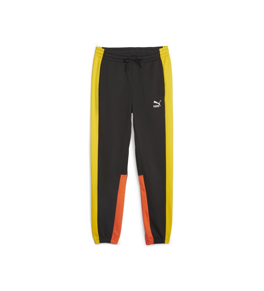 Yellow and best sale black puma tracksuit