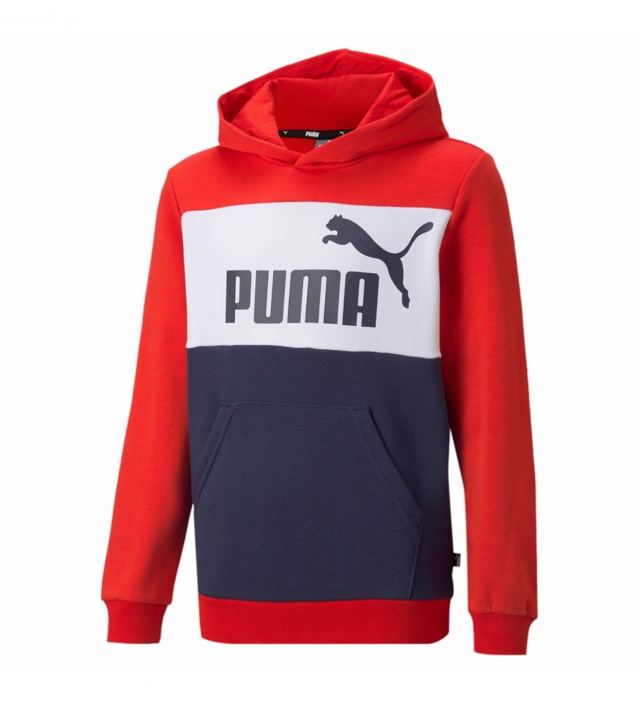 Puma Sweatshirt ESS+ Colorblock vermelho