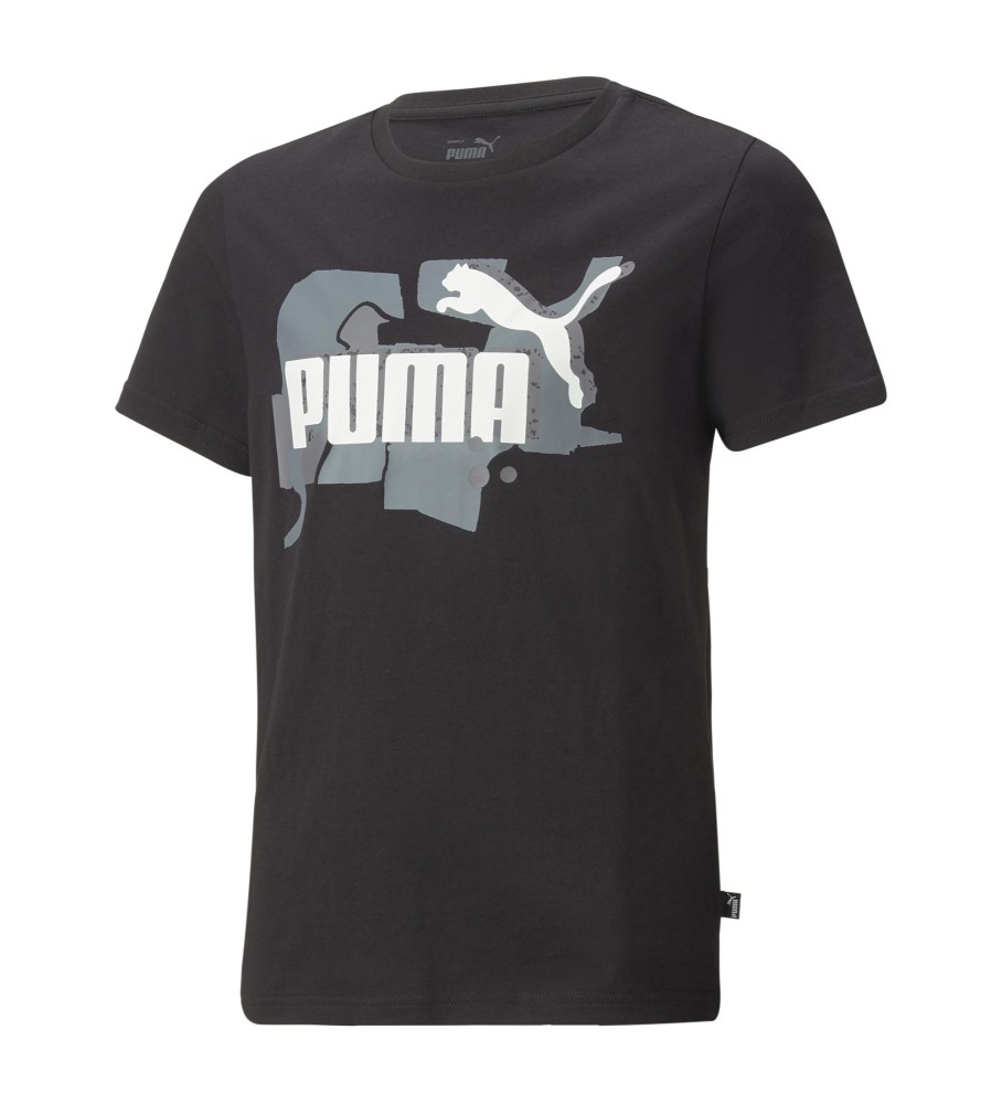 Puma T-shirt Ess+ Street Art Logo B black - ESD Store fashion, footwear and  accessories - best brands shoes and designer shoes
