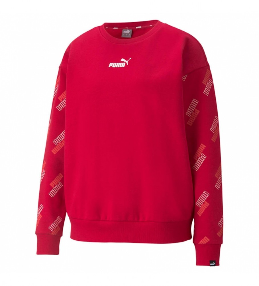Puma Sweatshirt POWER AOP vermelho