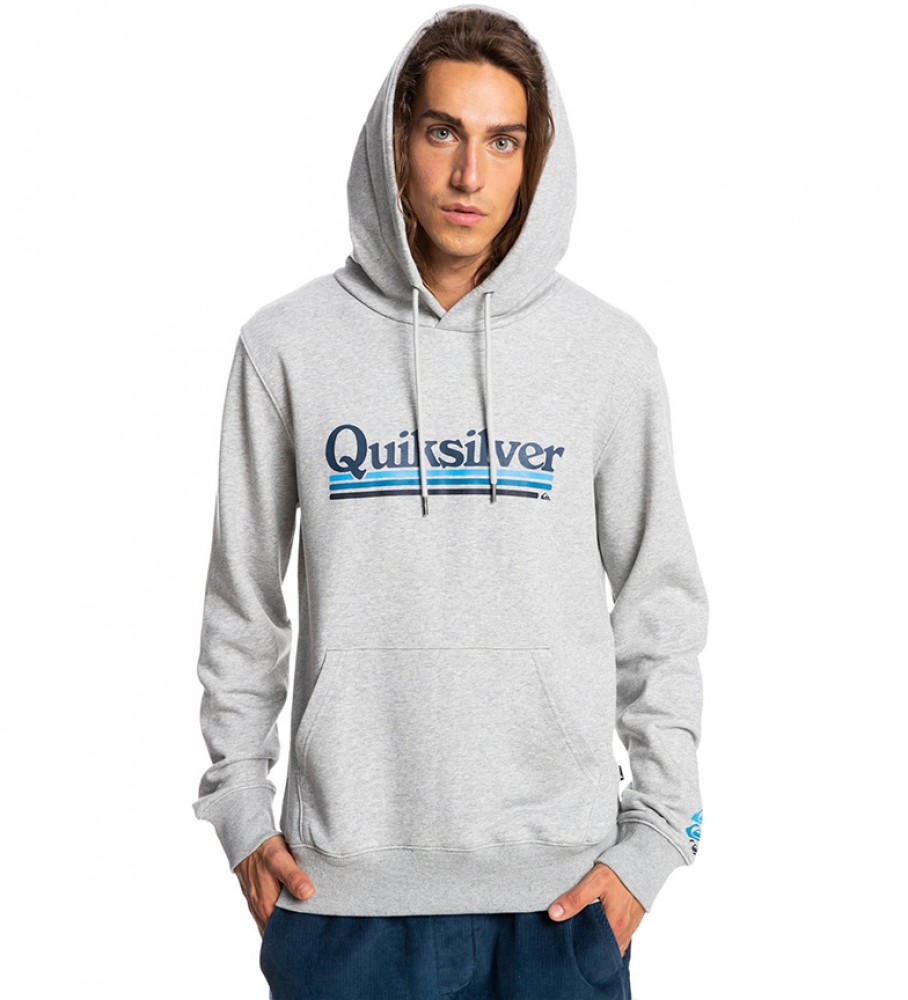 Quiksilver Sudadera On The Line gris