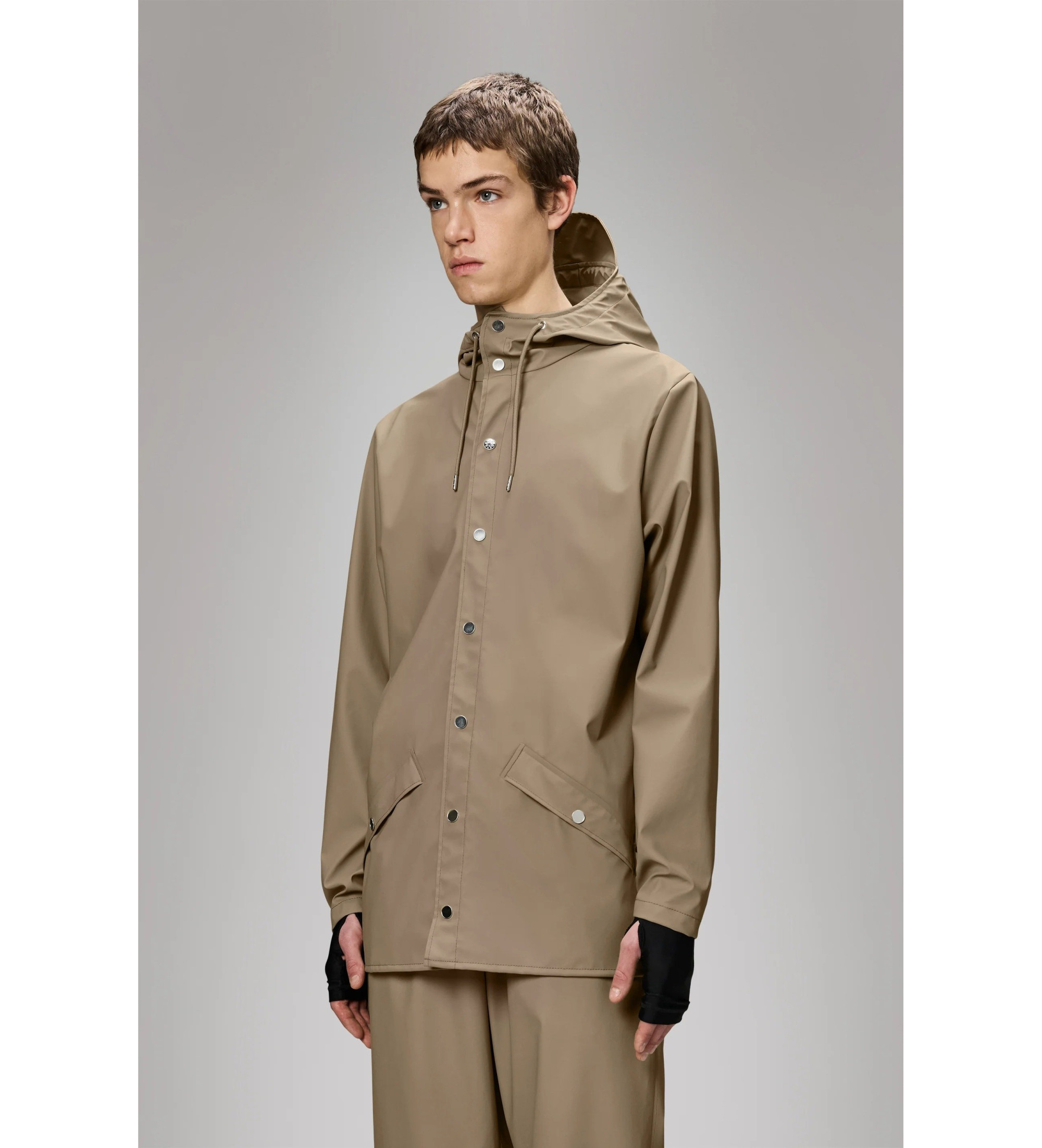 Rains Chaqueta W3 beige - Tienda Esdemarca calzado, moda y complementos ...