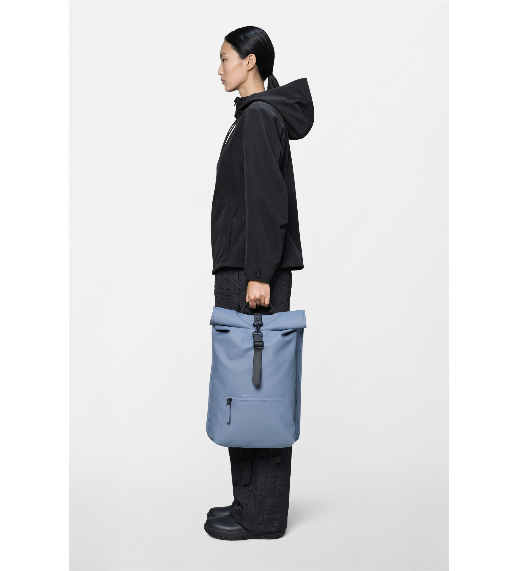 Rains Plecak Rolltop Rucksack niebieski