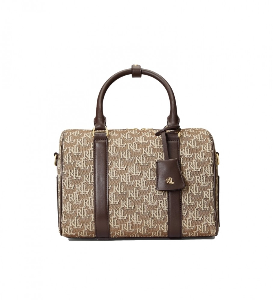 Ralph Lauren Kaden medium brown jacquard satchel leather bag - ESD Store  fashion, footwear and accessories - best brands shoes and designer shoes