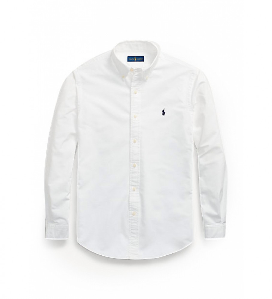 Polo Ralph Lauren Custom Fit Oxford Shirt white - ESD Store fashion ...