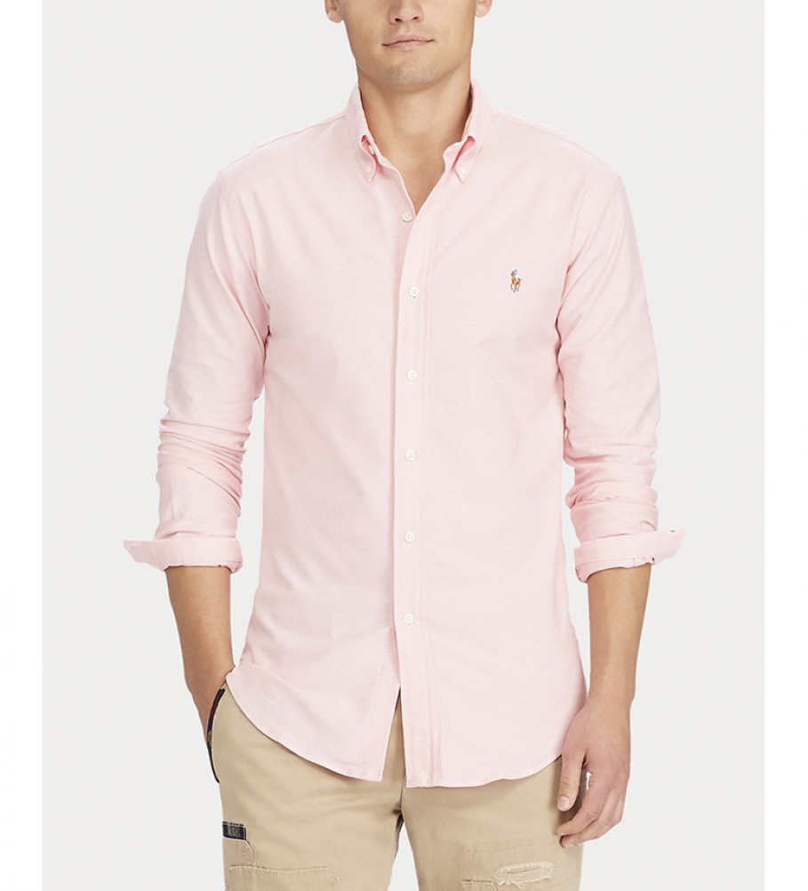 Ralph Lauren Camisa Oxford rosa