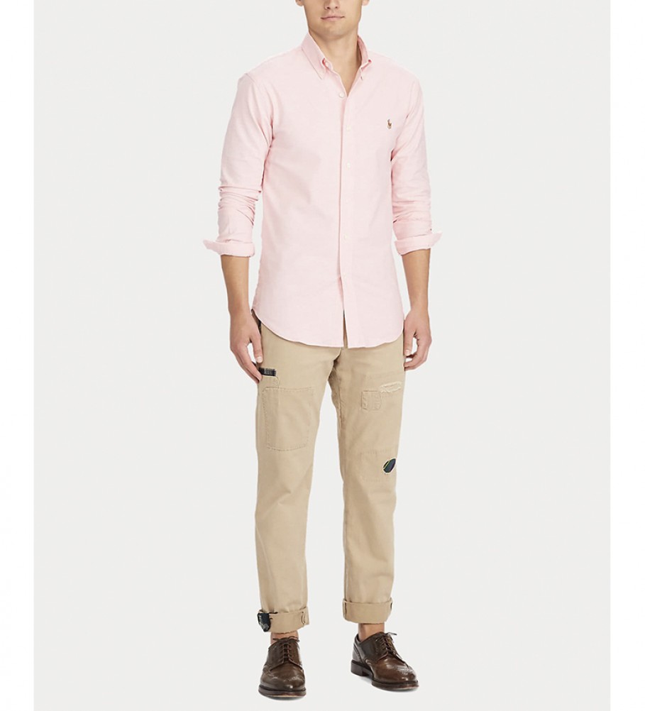 camisa rosa ralph lauren