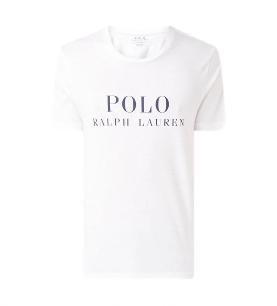 Ralph Lauren T-shirt col rond Sleep blanc