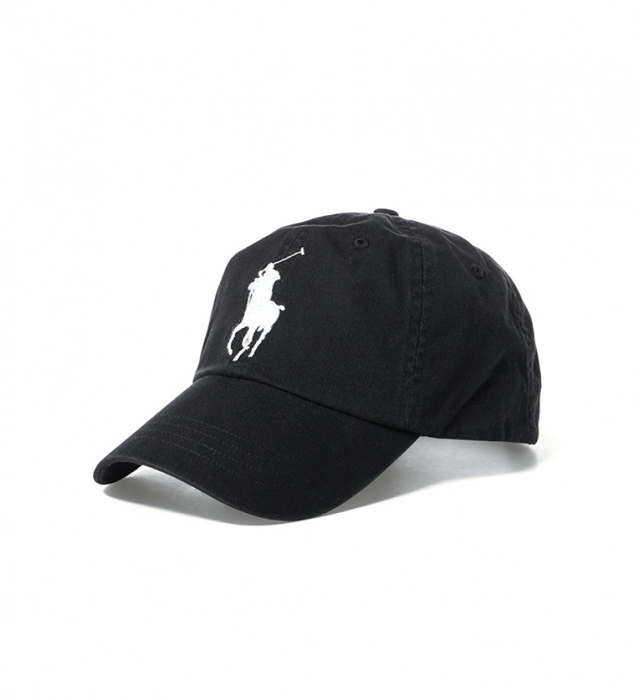 Ralph Lauren Chino hat with visor Big Pony black