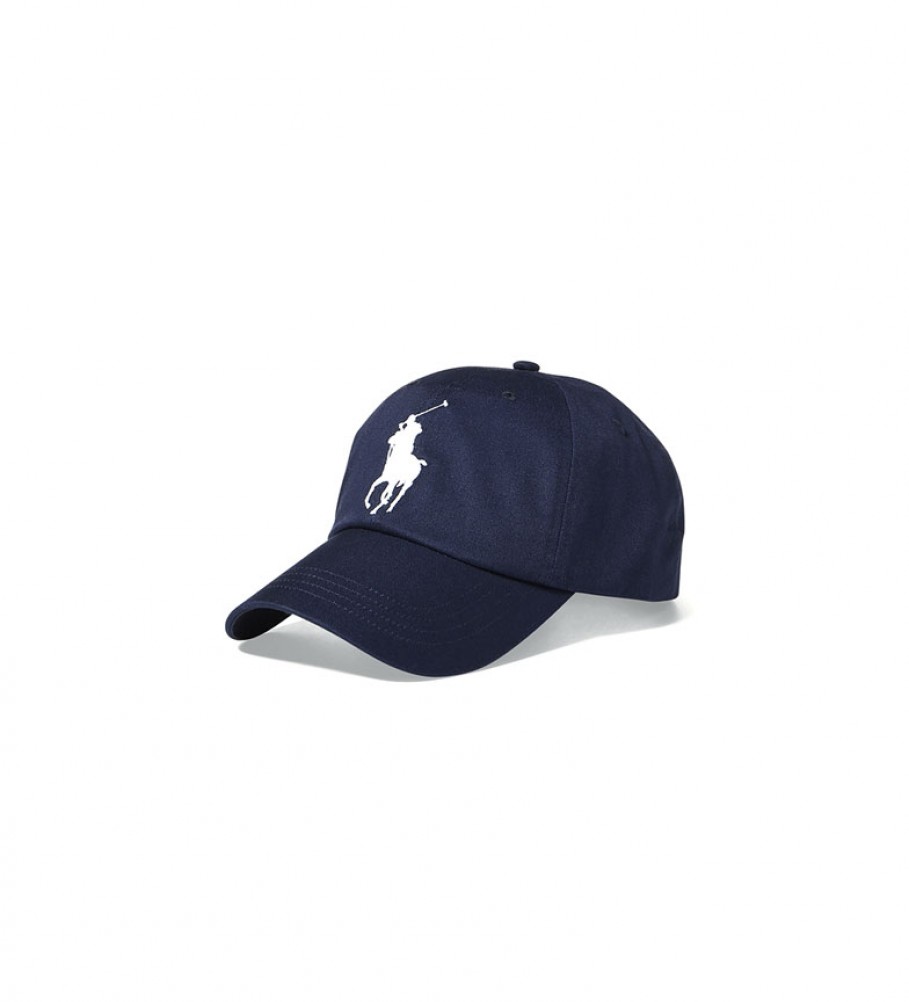 Ralph Lauren Chino hat with visor Big Pony marine