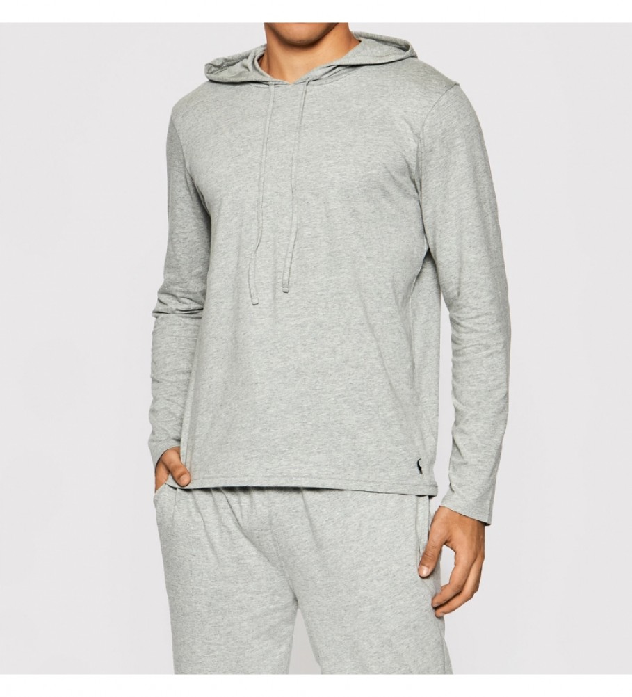 Ralph Lauren Homewear hooded T-shirt714844760002 grey 