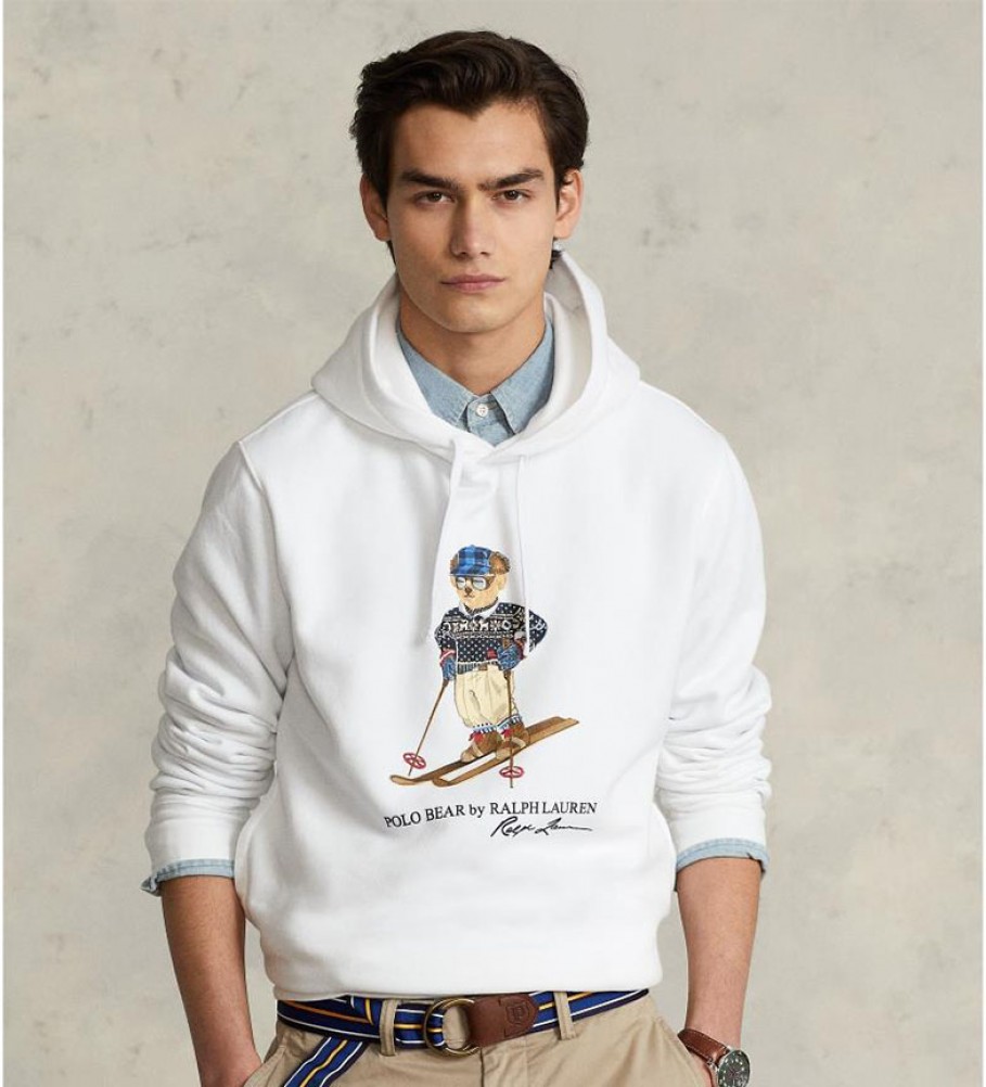 Ralph Lauren Sweatshirt Polo Bear white 