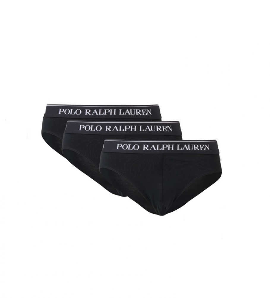 Ralph Lauren Lot de 3 slips noirs