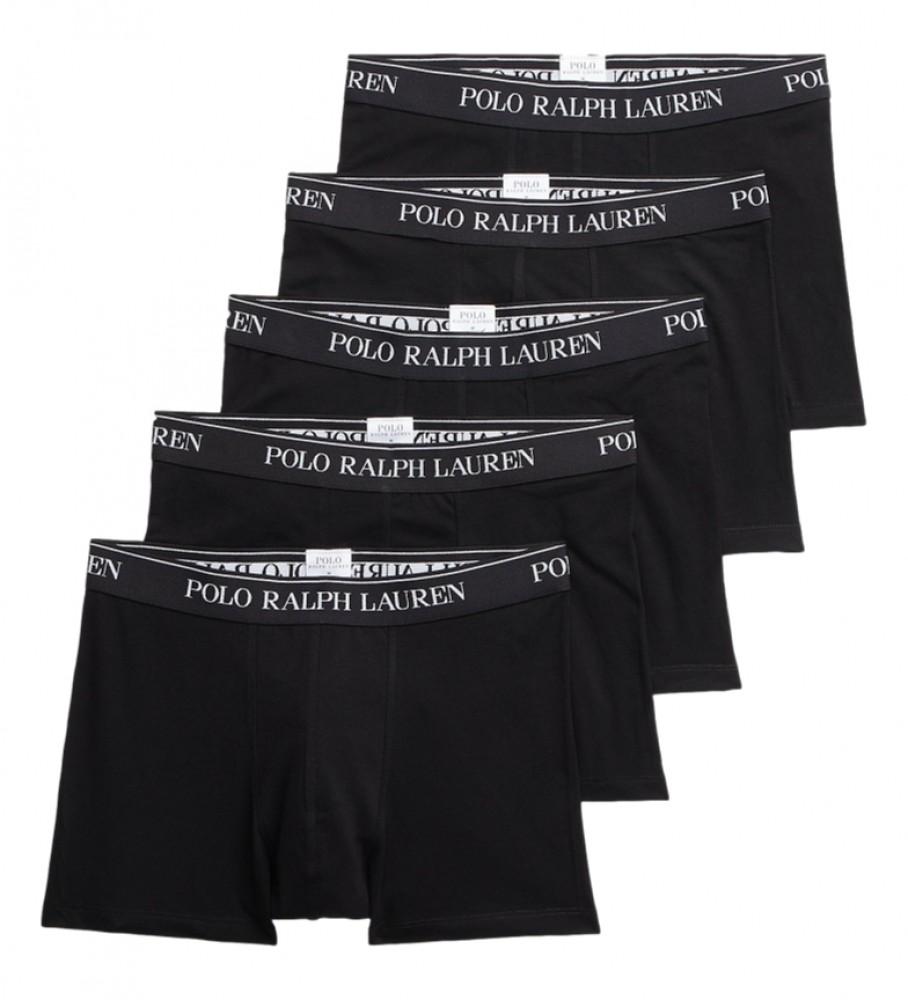 Ralph Lauren Pack de 5 Bóxer RL negro