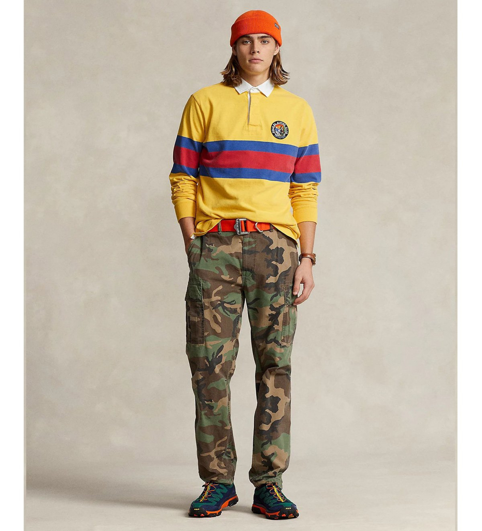 ウェア POLO RALPH LAUREN Classic fit rugby Polo Ralph Lauren Koszulka polo Rugby Classic Fit żółta