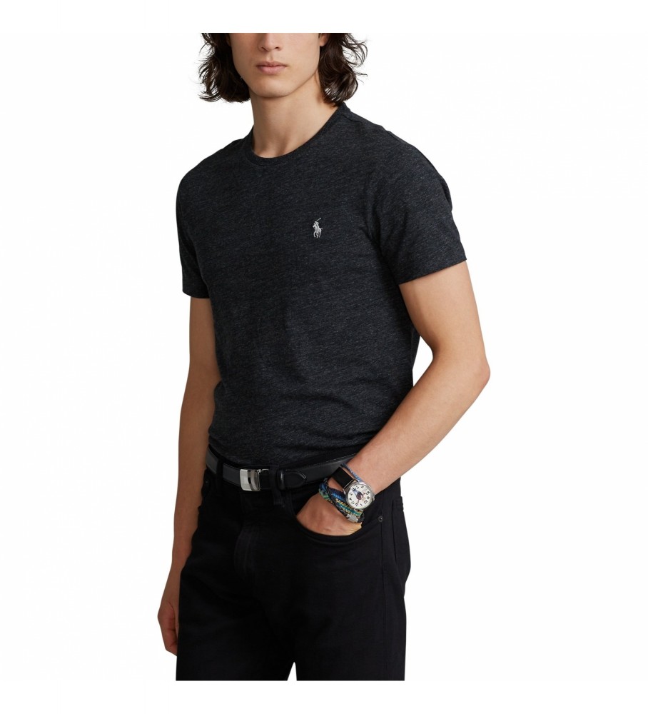 Ralph Lauren T-shirt brodé de poney noir 