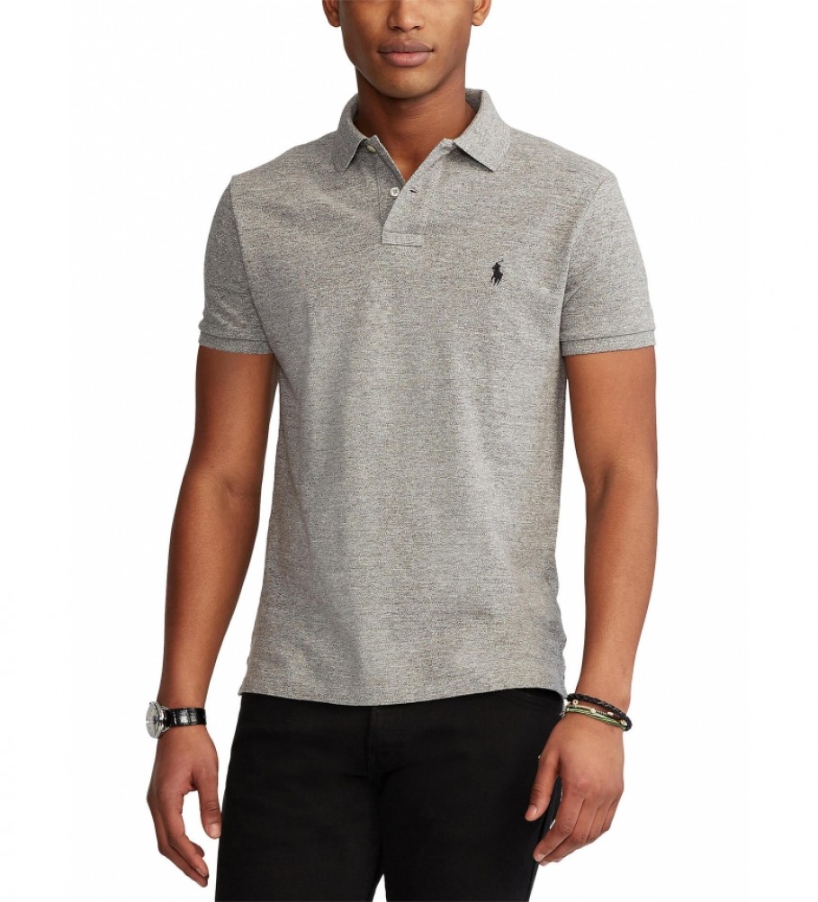 Ralph Lauren Custom Fit grey polo shirt