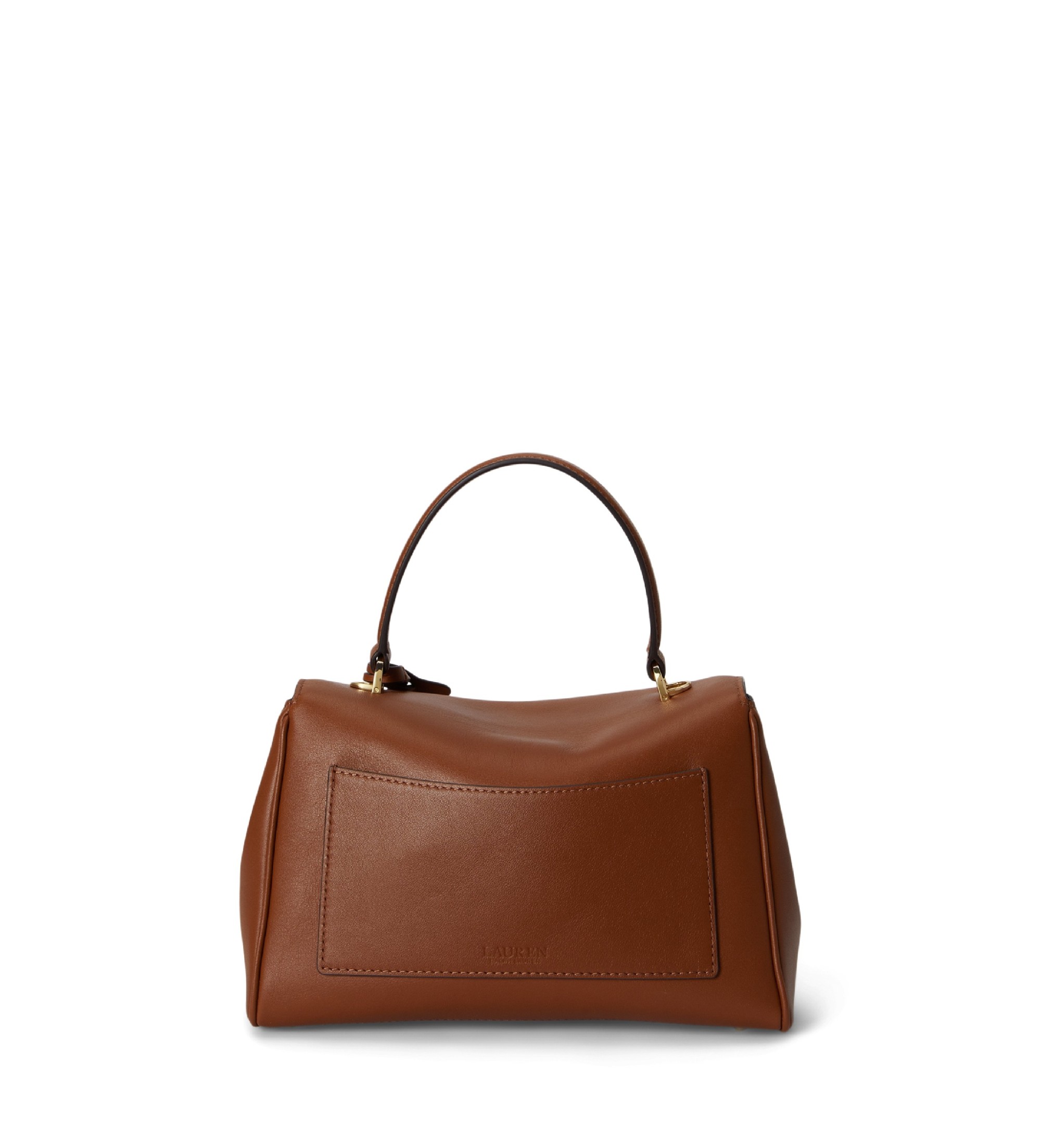 Lauren Ralph Lauren Kleine bruine nappaleren Farrah tas