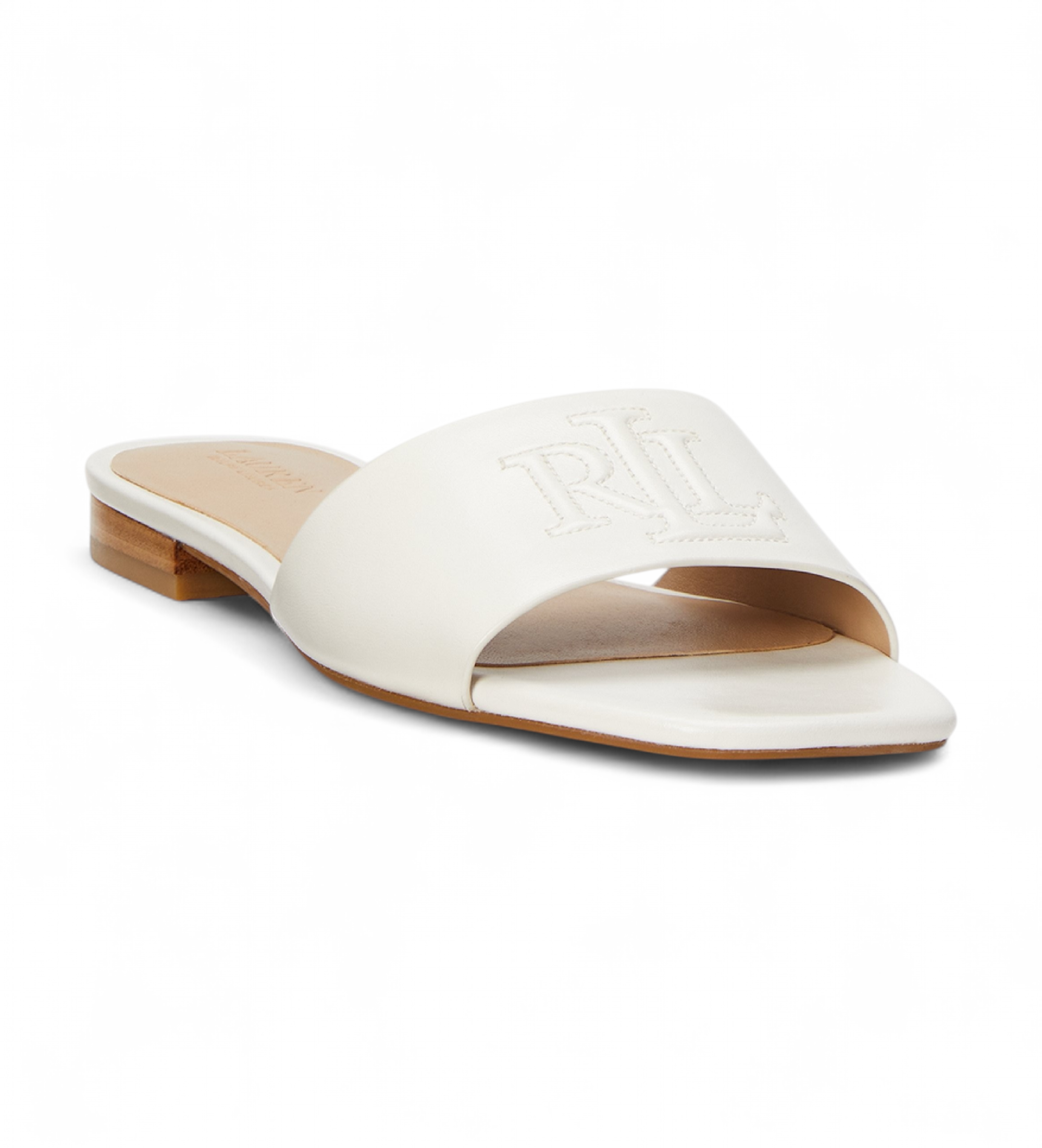 Polo Ralph Lauren Everley Nappa Leather Sandals branco