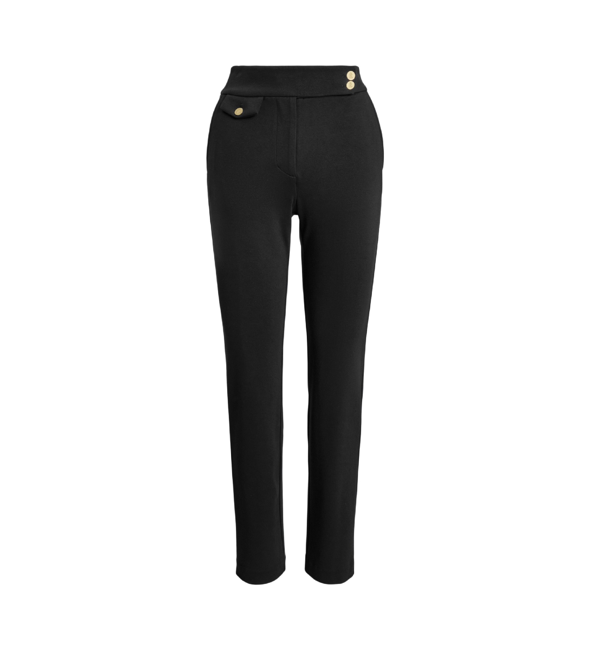 Lauren Ralph Lauren Zwarte enkellange ponté broek