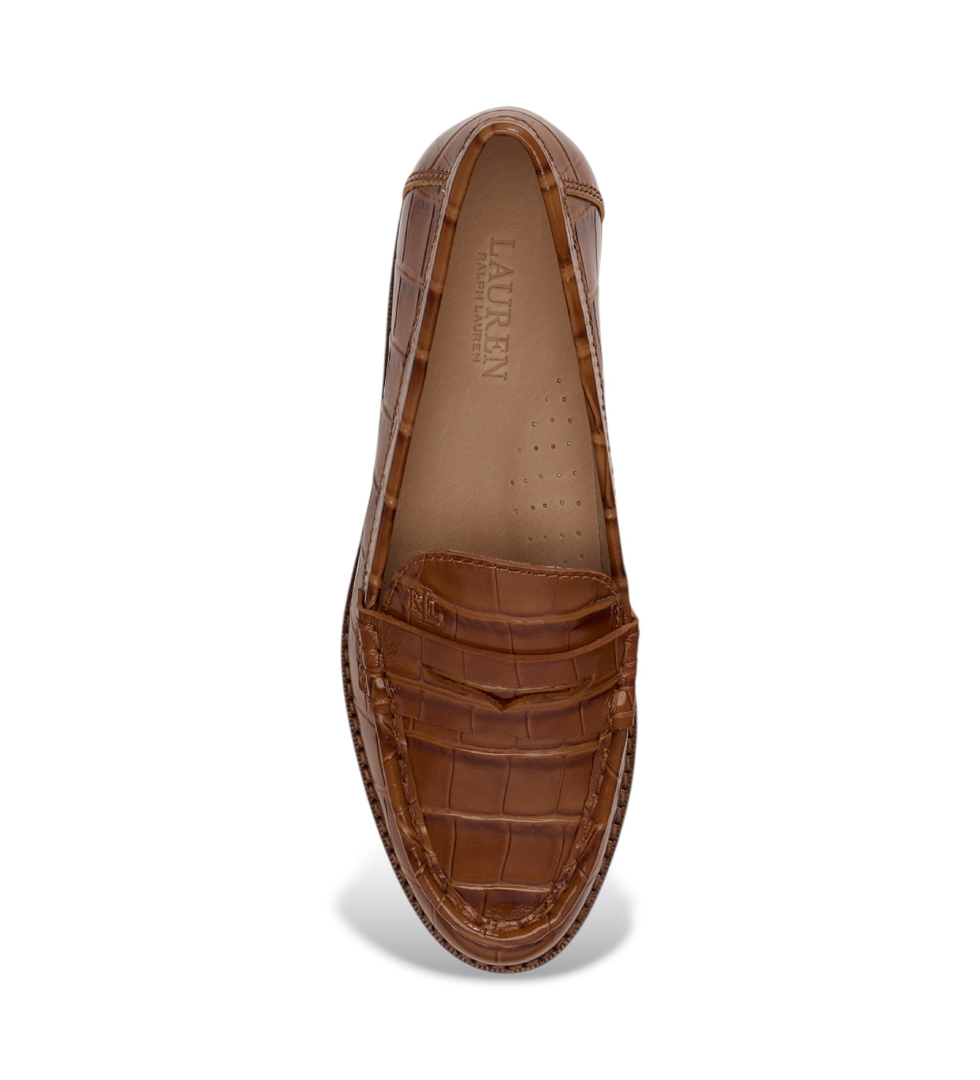 Lauren Ralph Lauren Mocasines de Piel Wynnie marrón