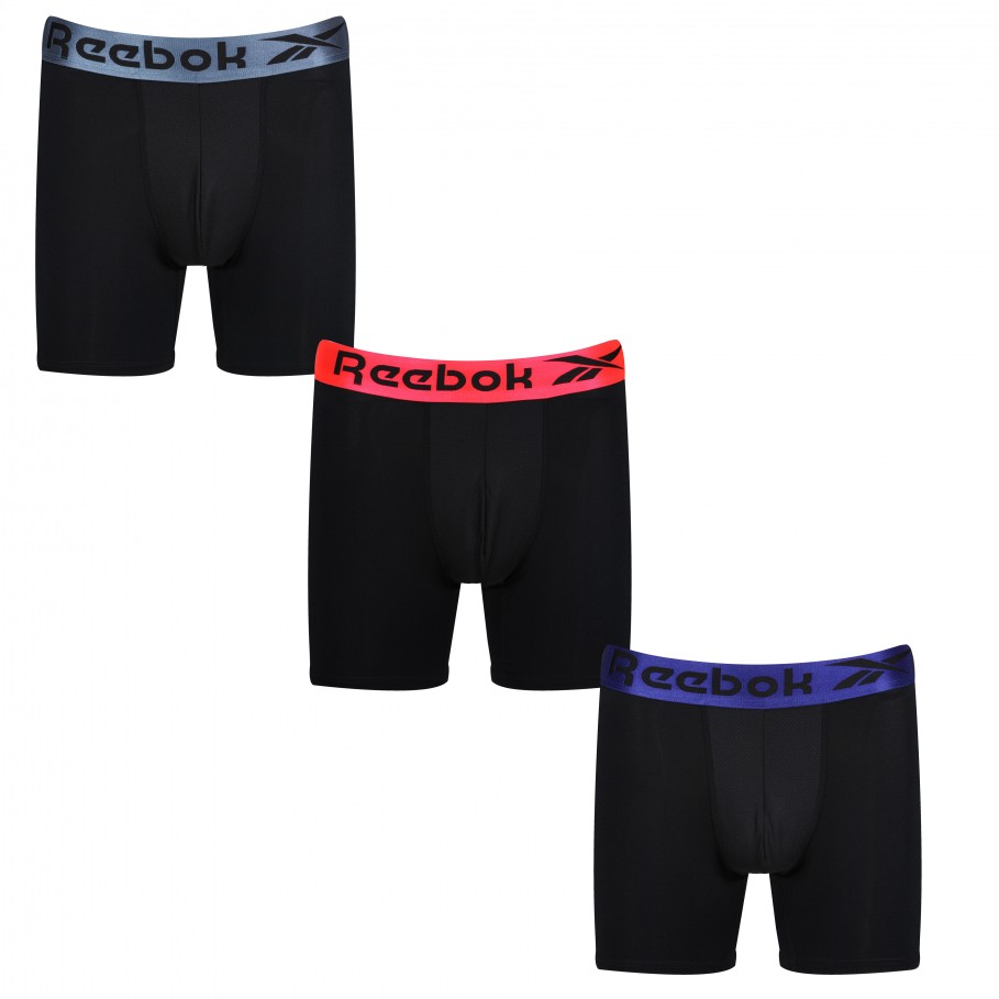 Reebok Pack de 3 Boxers Cal negro