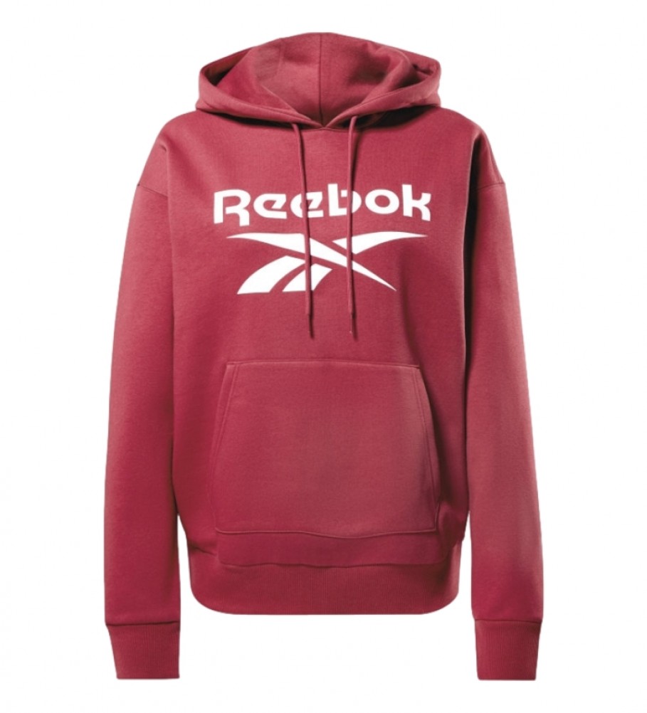Reebok Logotipo de Identidade Camisola de Velo vermelha