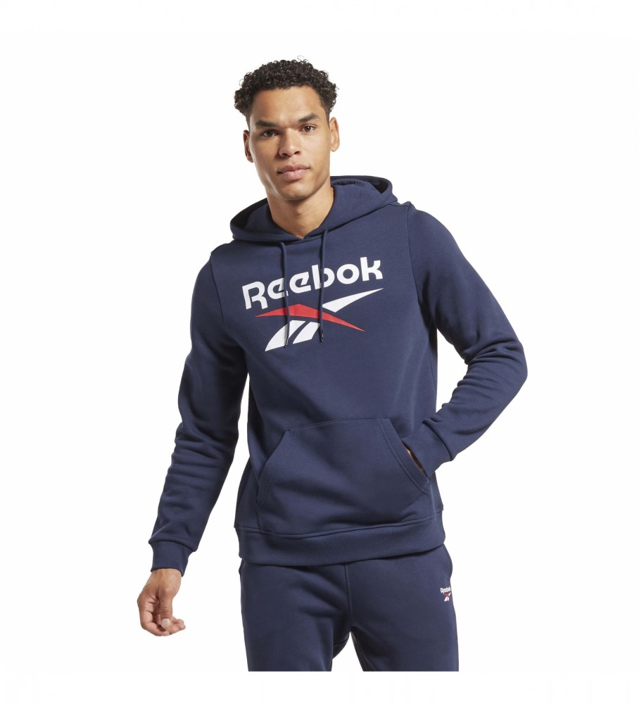 Reebok Sweatshirt Empilhada Logo Navy - Esdemarca Loja moda