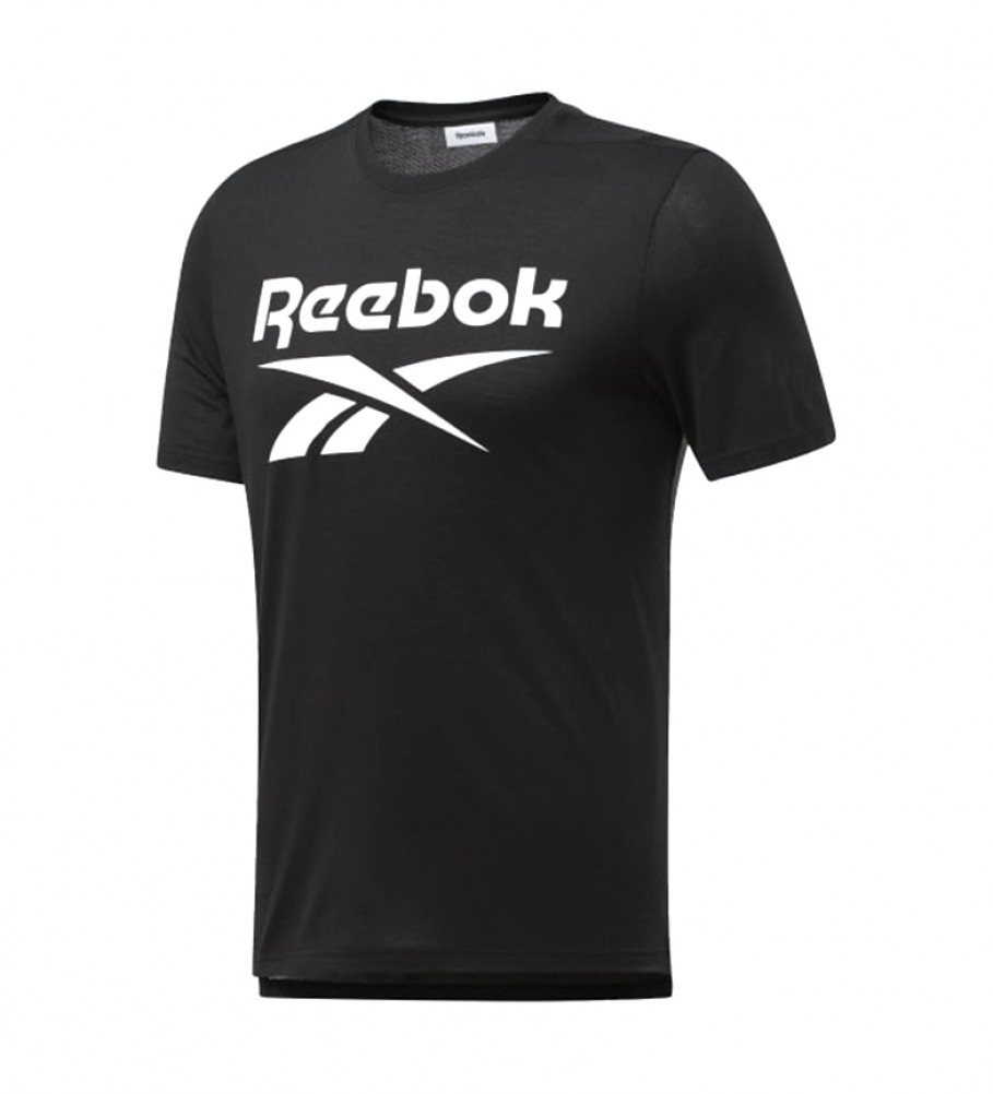 Reebok T-shirt grafica Supremium nera pronta per l'allenamento