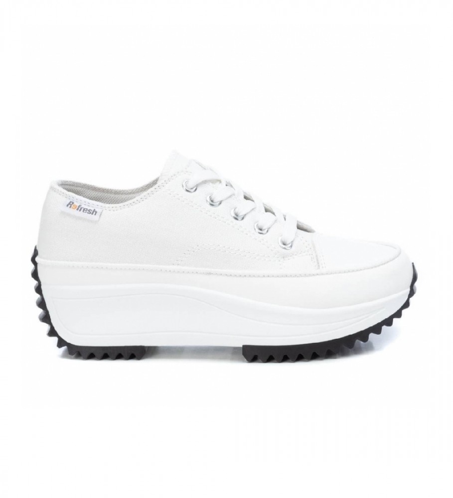 Refresh Sneakers con plateau 079954 bianco -Altezza tac n 6 cm-