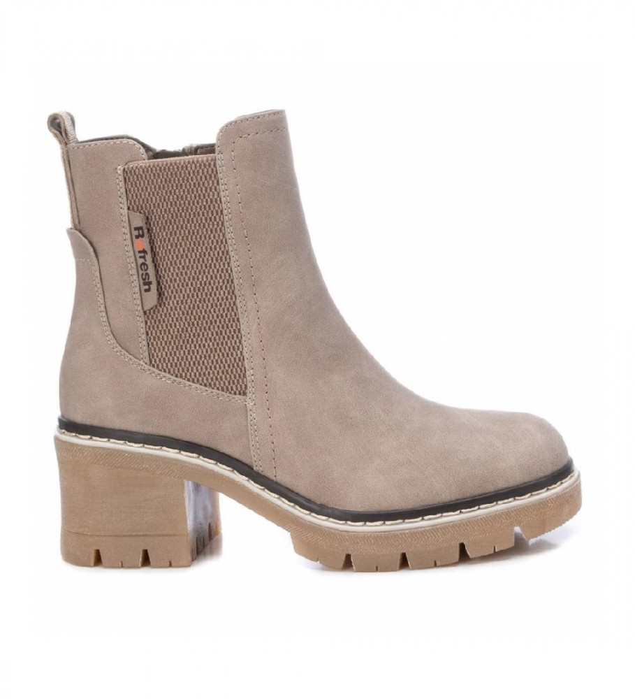 Refresh Ankle boots 170365 beige -Heel height: 6cm